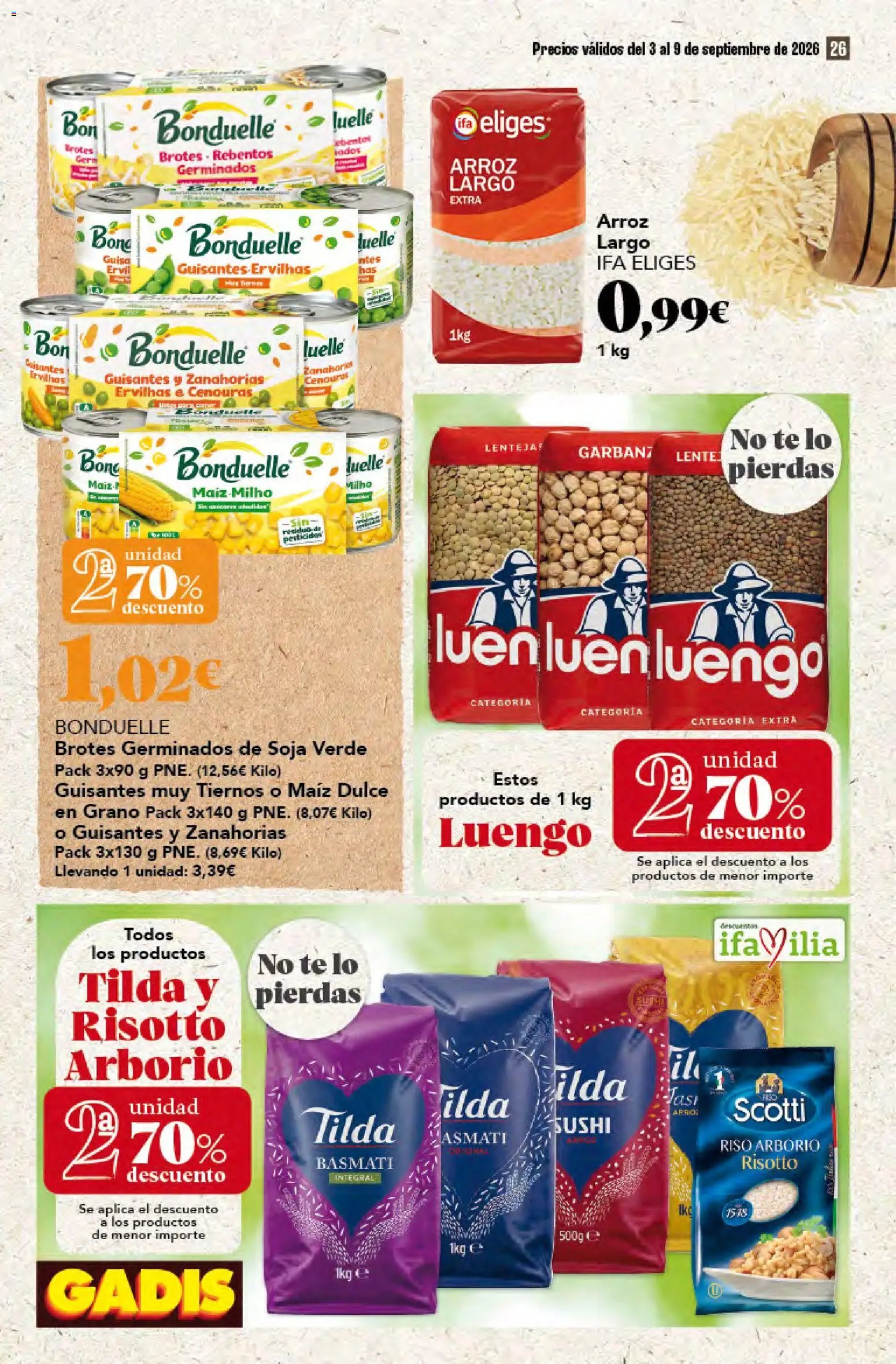Gadis oferta desde 03/09/2026 Gadis Folleto