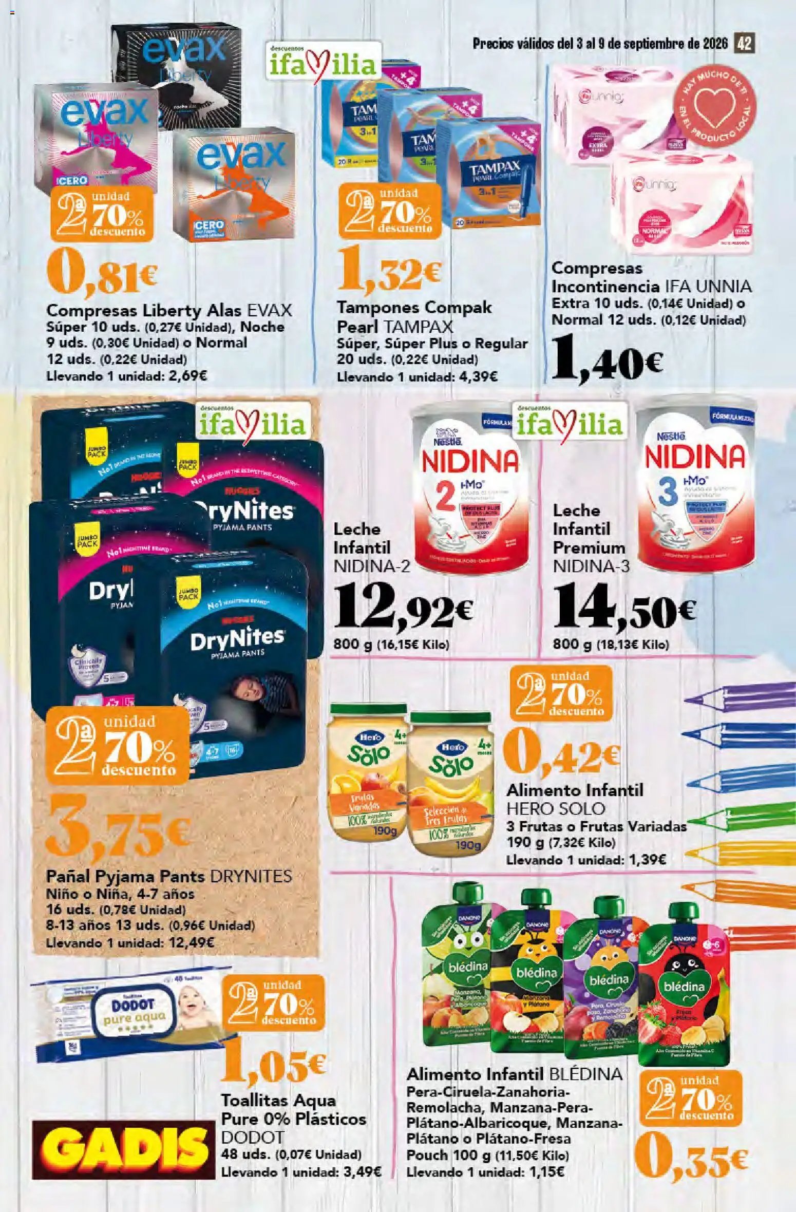 Gadis oferta desde 03/09/2026 Gadis Folleto
