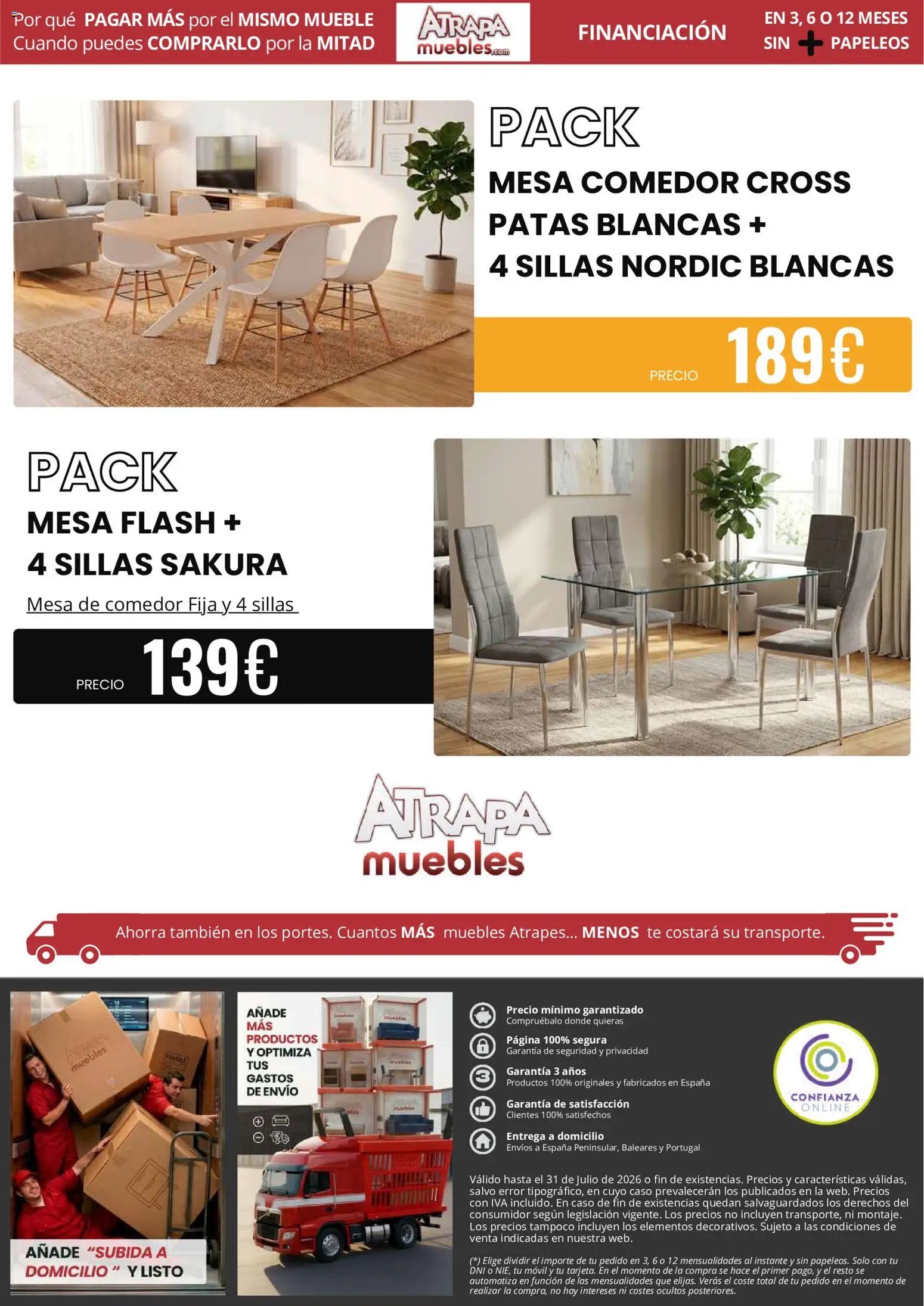 Atrapa Muebles oferta desde 01/07/2026 Atrapa Muebles Folleto