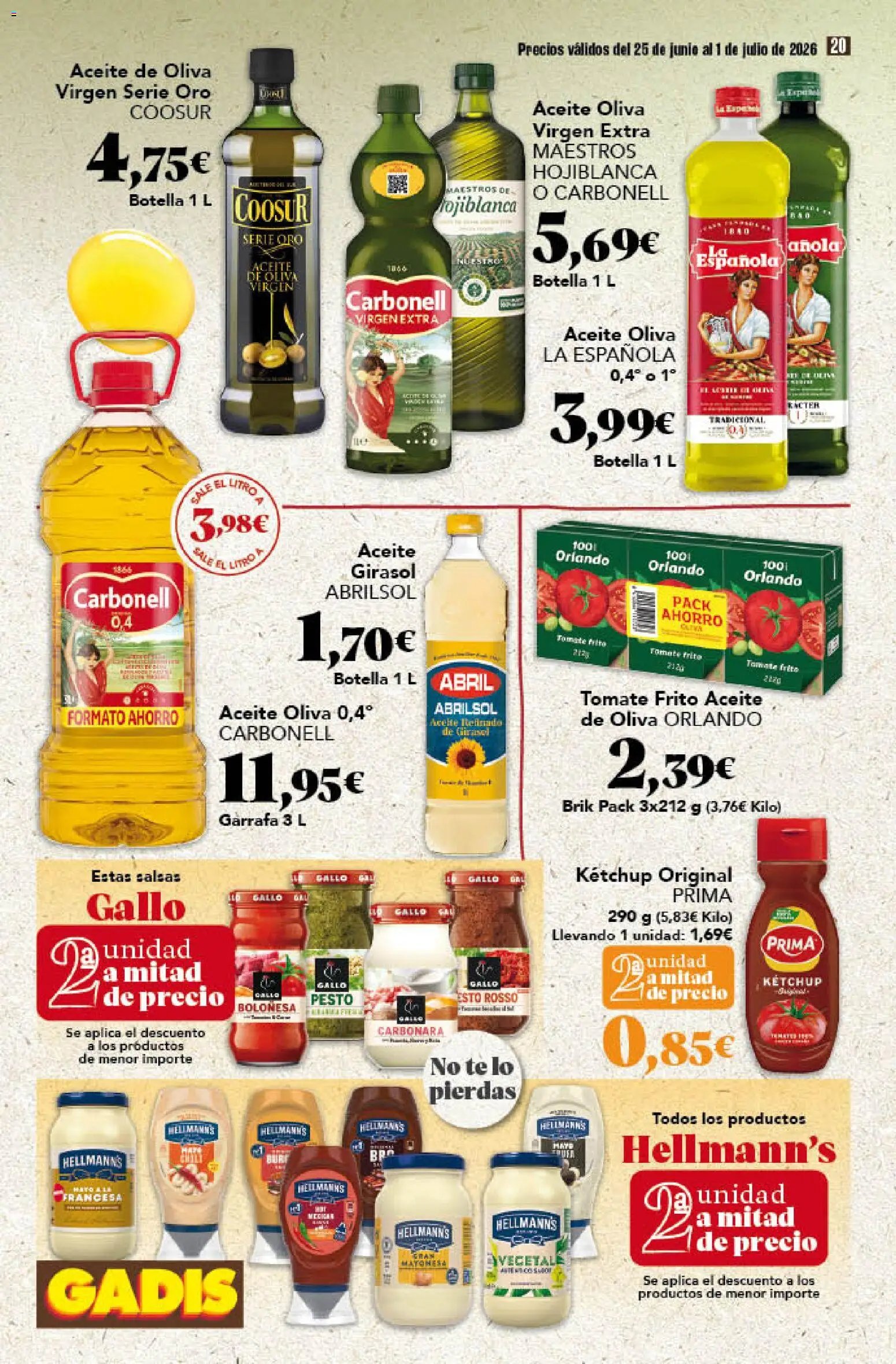 Gadis oferta desde 25/06/2026 Gadis Folleto