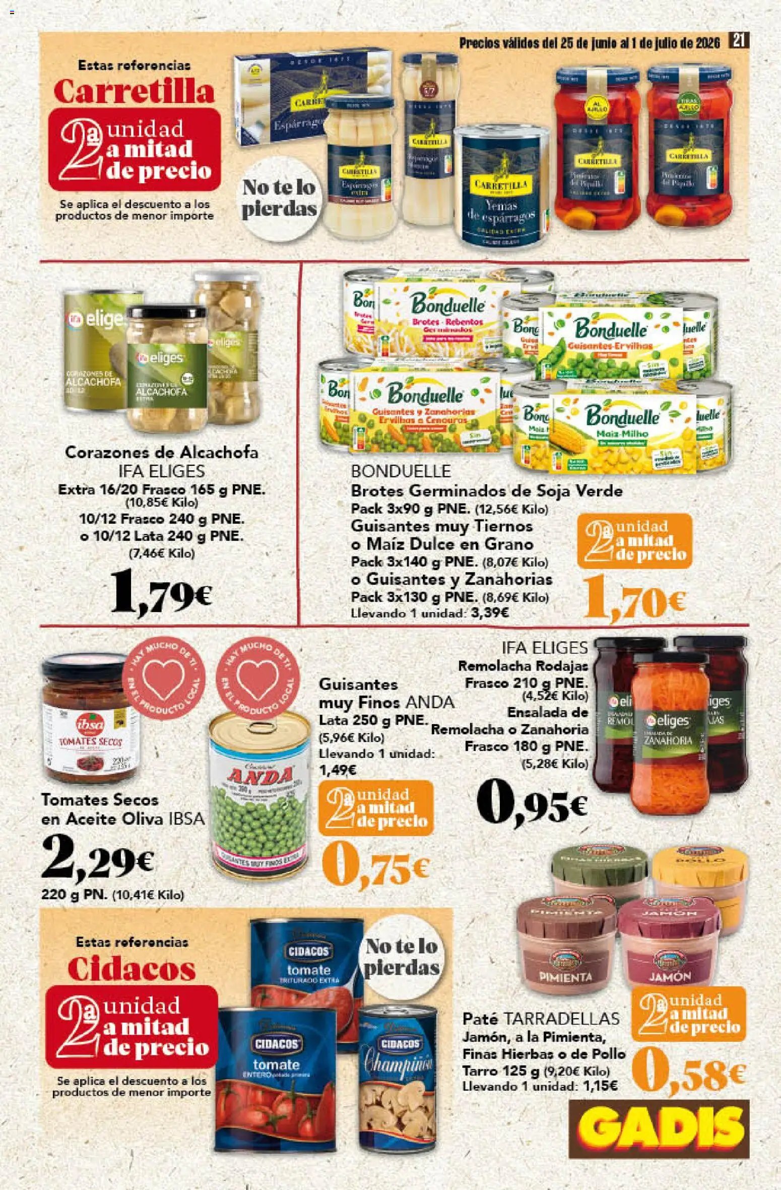 Gadis oferta desde 25/06/2026 Gadis Folleto