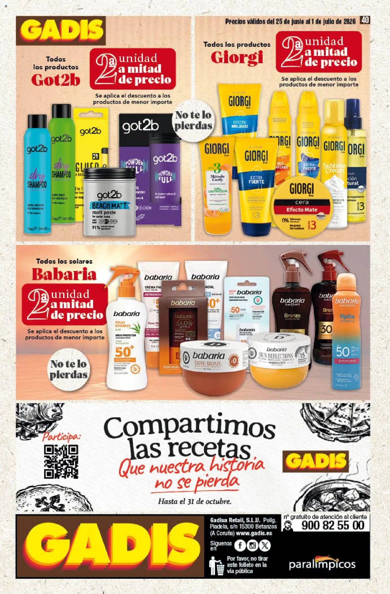 Gadis oferta desde 25/06/2026 Gadis Folleto