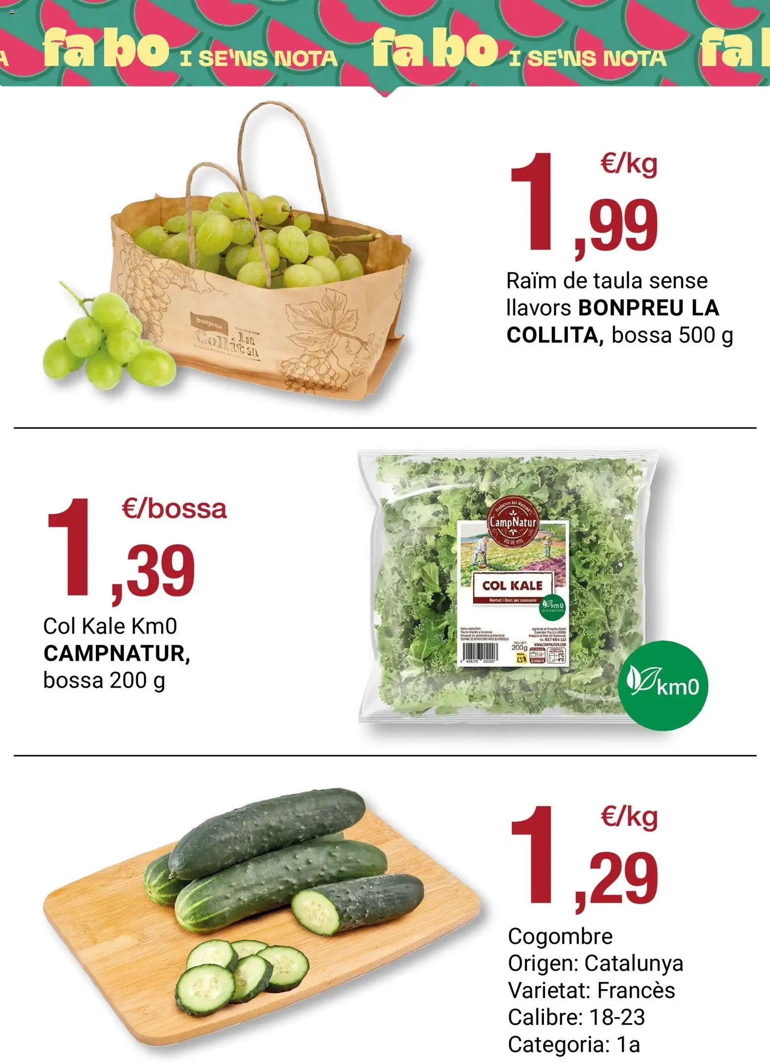 Bonpreu oferta desde 14/07/2026 Bonpreu Folleto