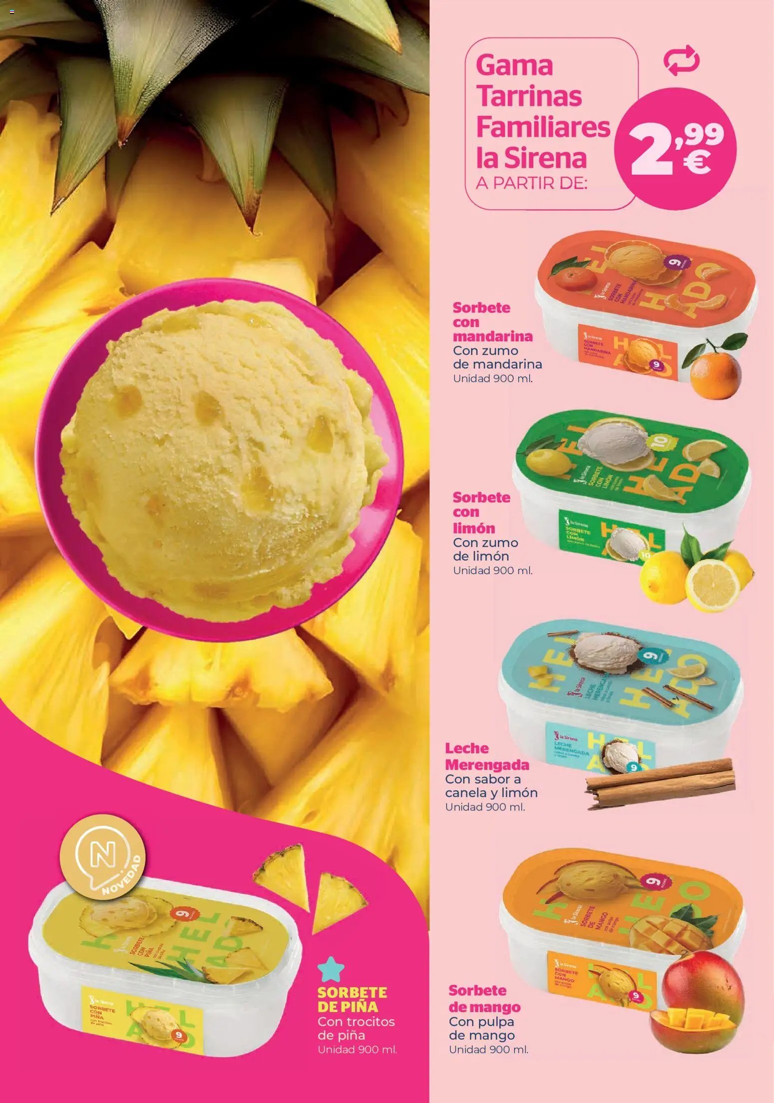 La Sirena oferta desde 30/07/2026 La Sirena Catálogo de helados