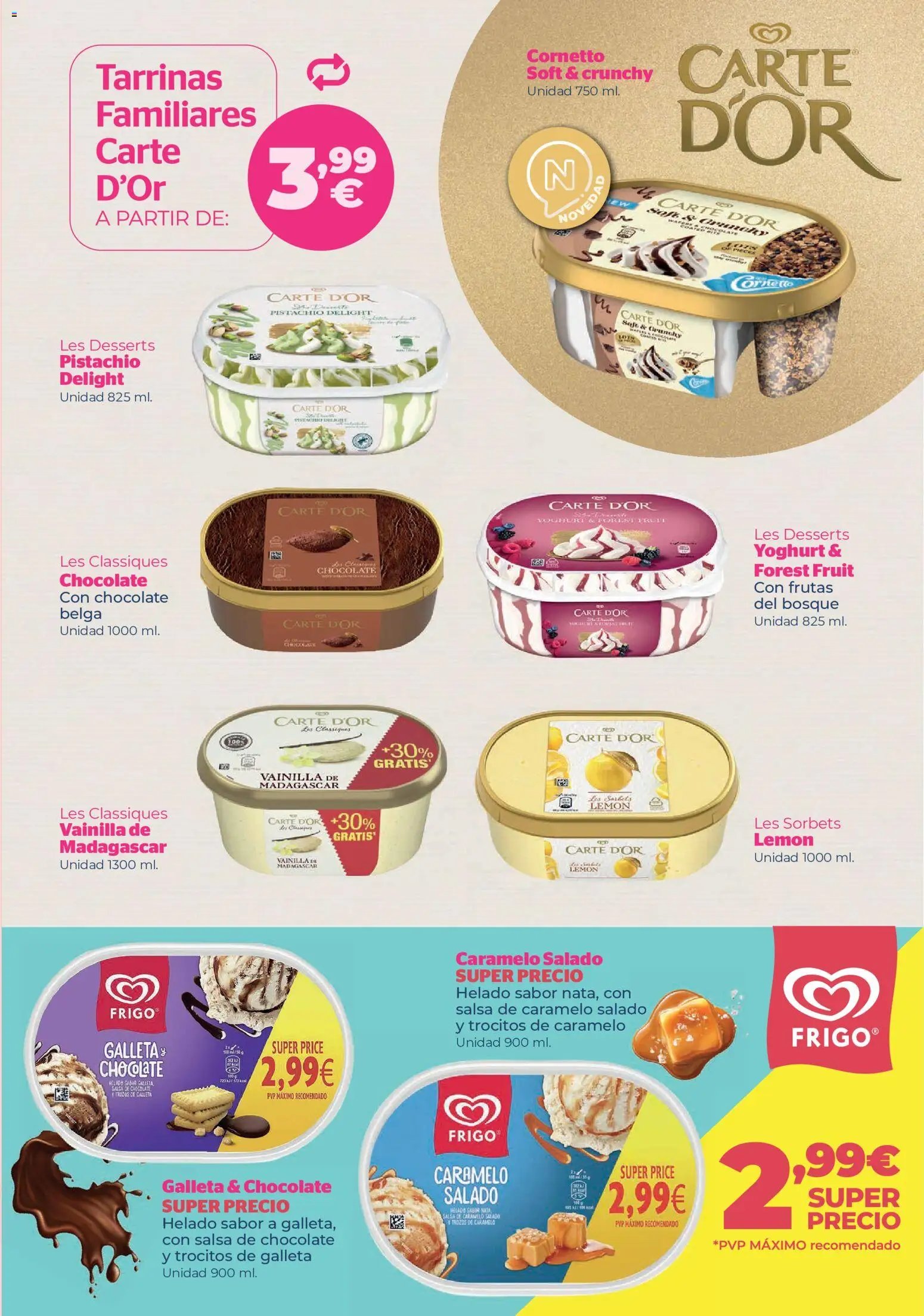 La Sirena oferta desde 30/07/2026 La Sirena Catálogo de helados