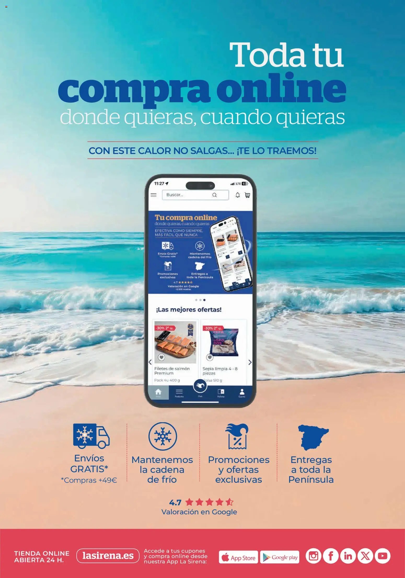 La Sirena oferta desde 30/07/2026 La Sirena Catálogo de helados