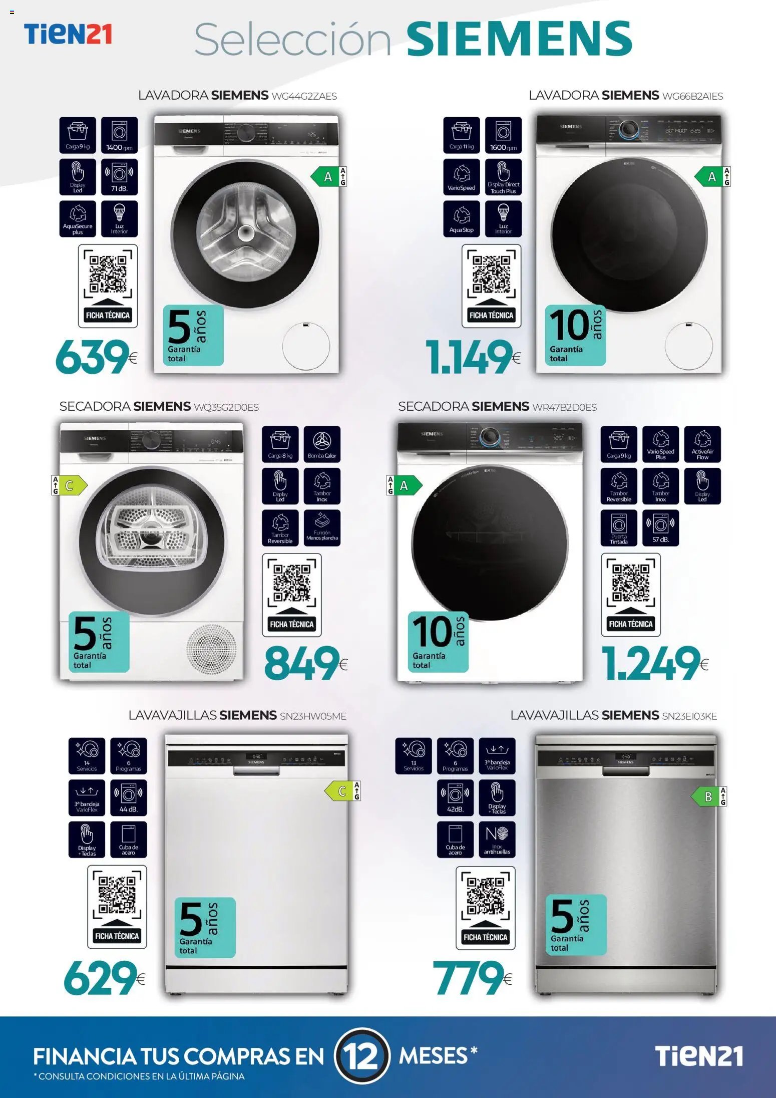 Tien 21 oferta desde 01/07/2026 Tien 21 Folleto Siemens