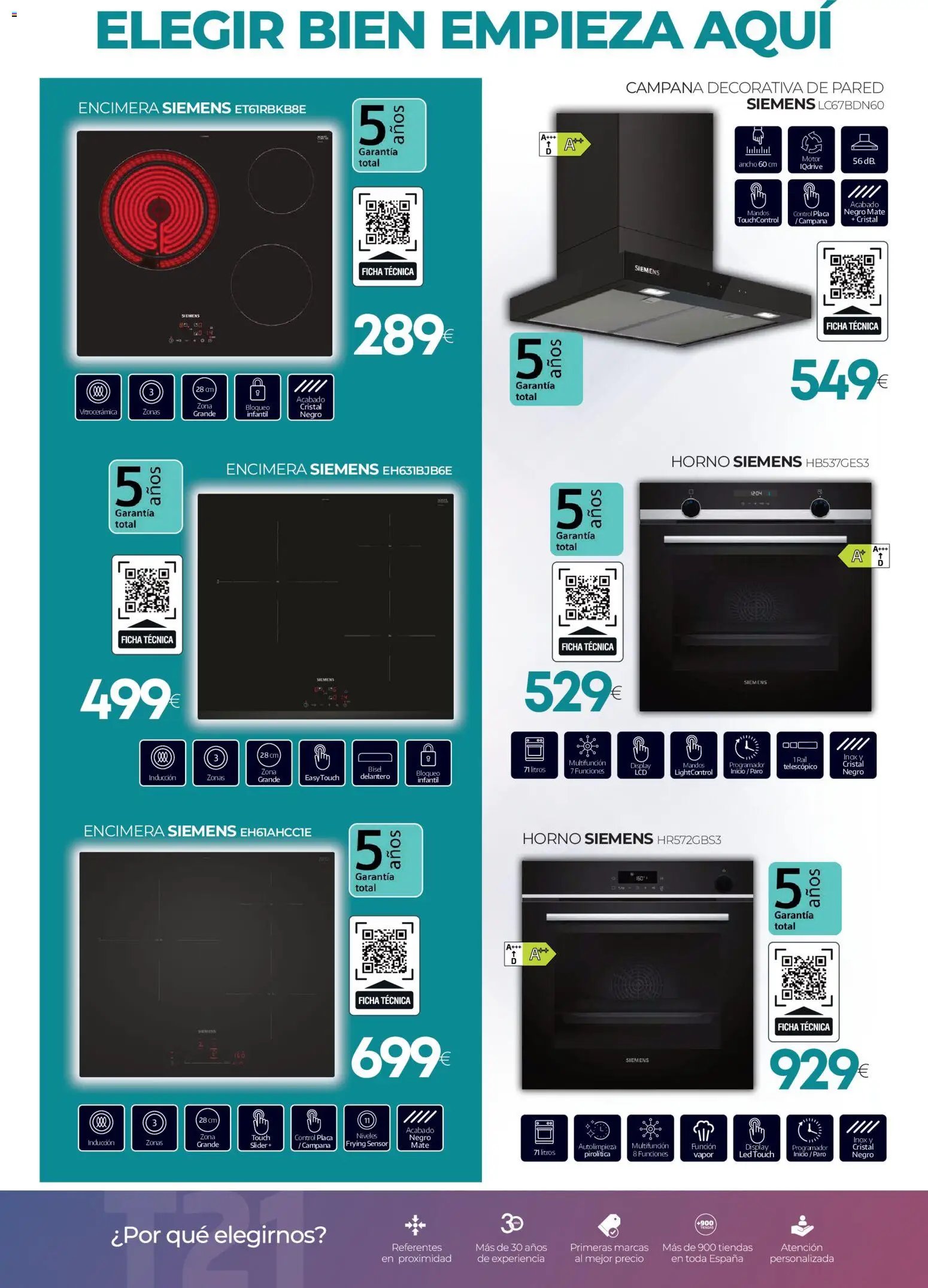Tien 21 oferta desde 01/07/2026 Tien 21 Folleto Siemens
