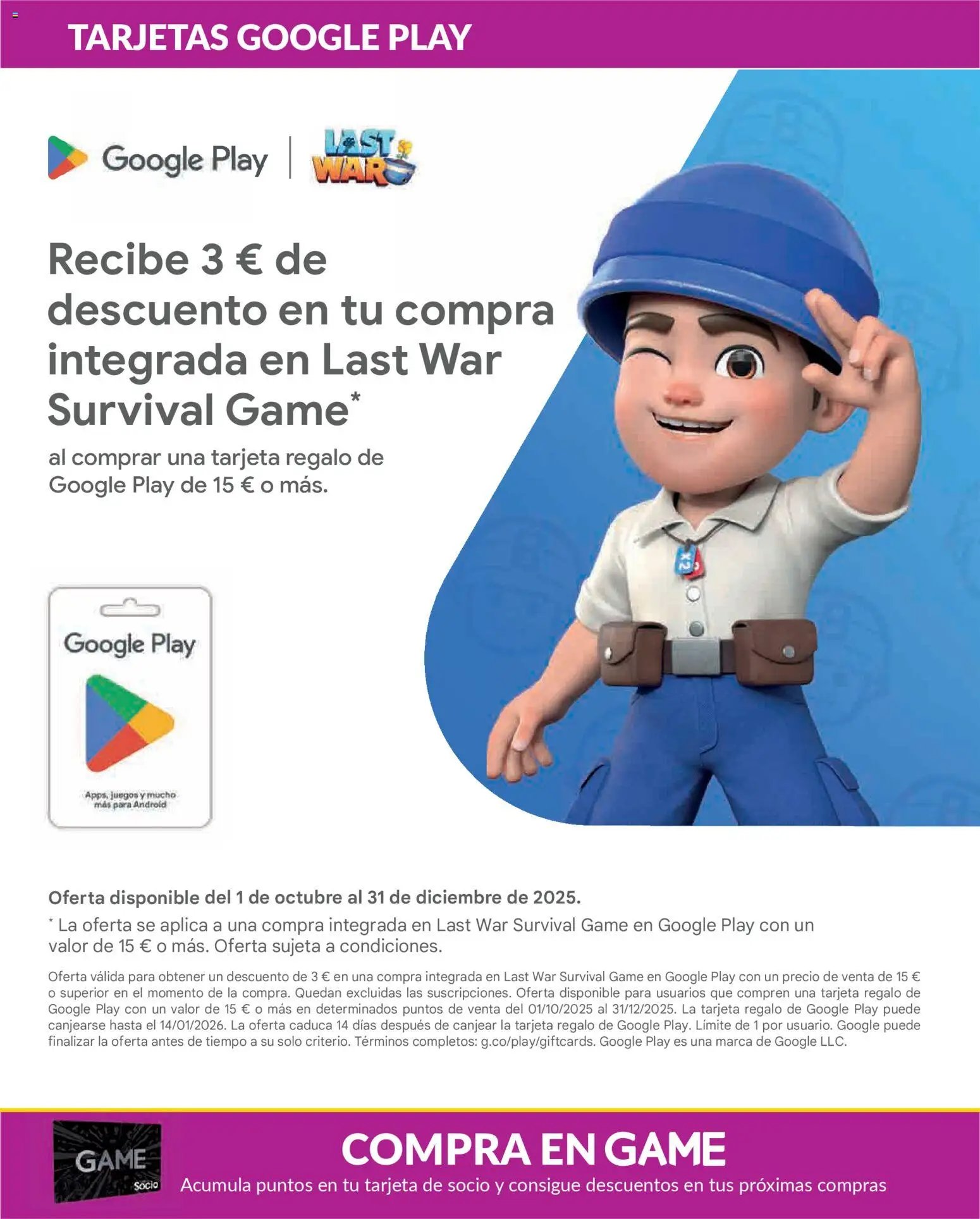 Game oferta desde 03/12/2025 Folleto