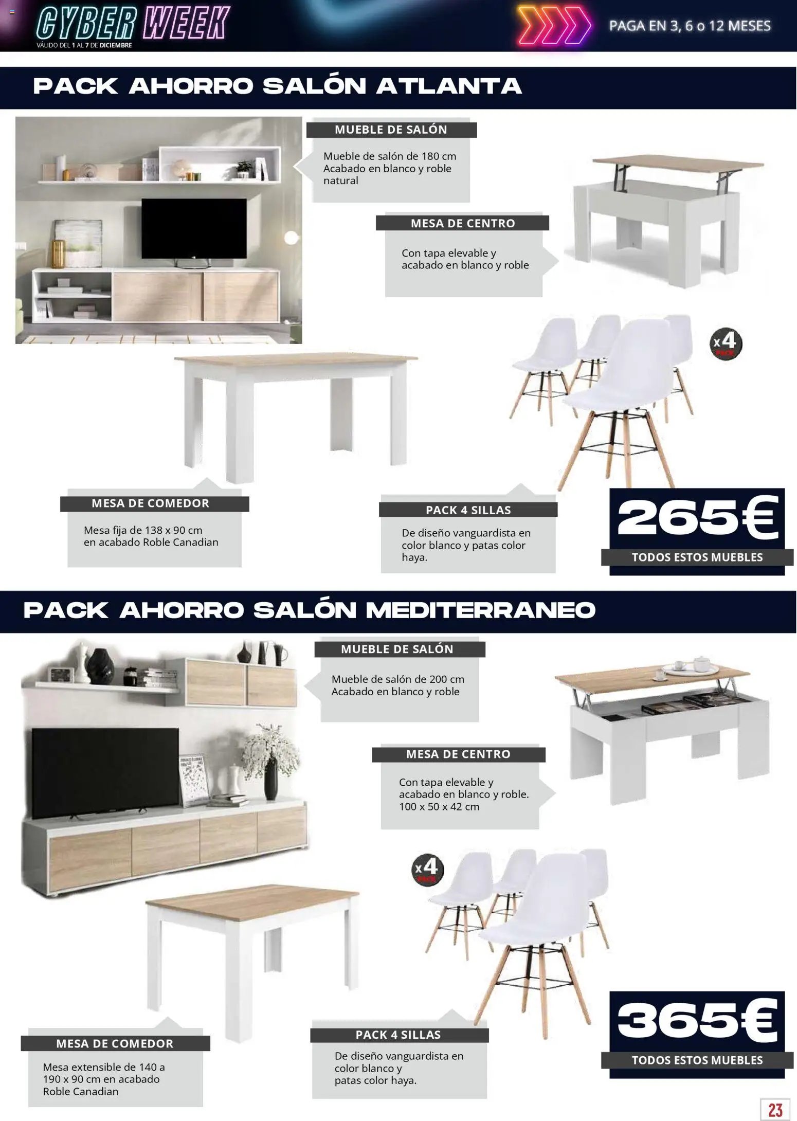 Atrapa Muebles oferta desde 01/12/2025 Cyber Week