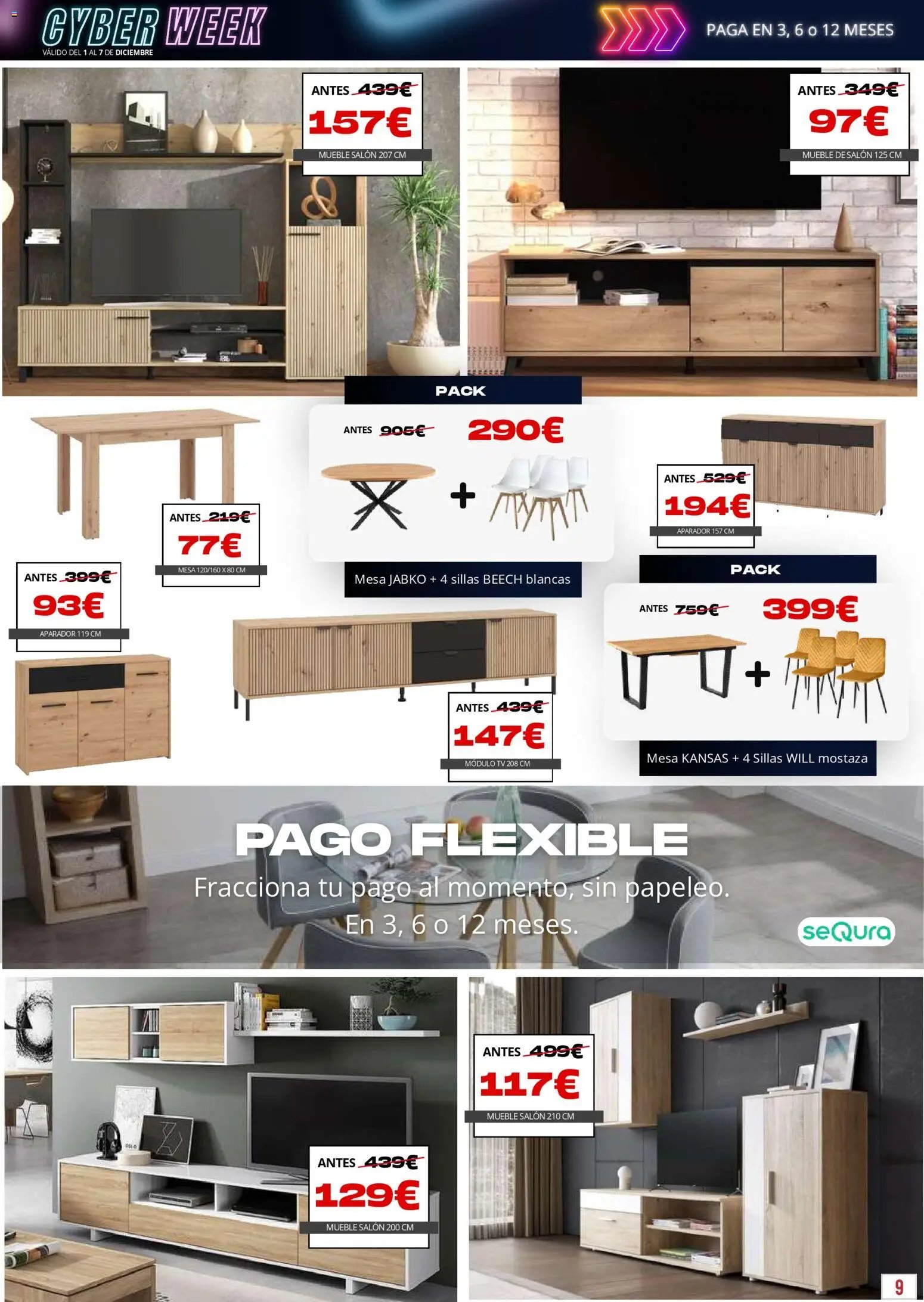 Atrapa Muebles oferta desde 01/12/2025 Cyber Week