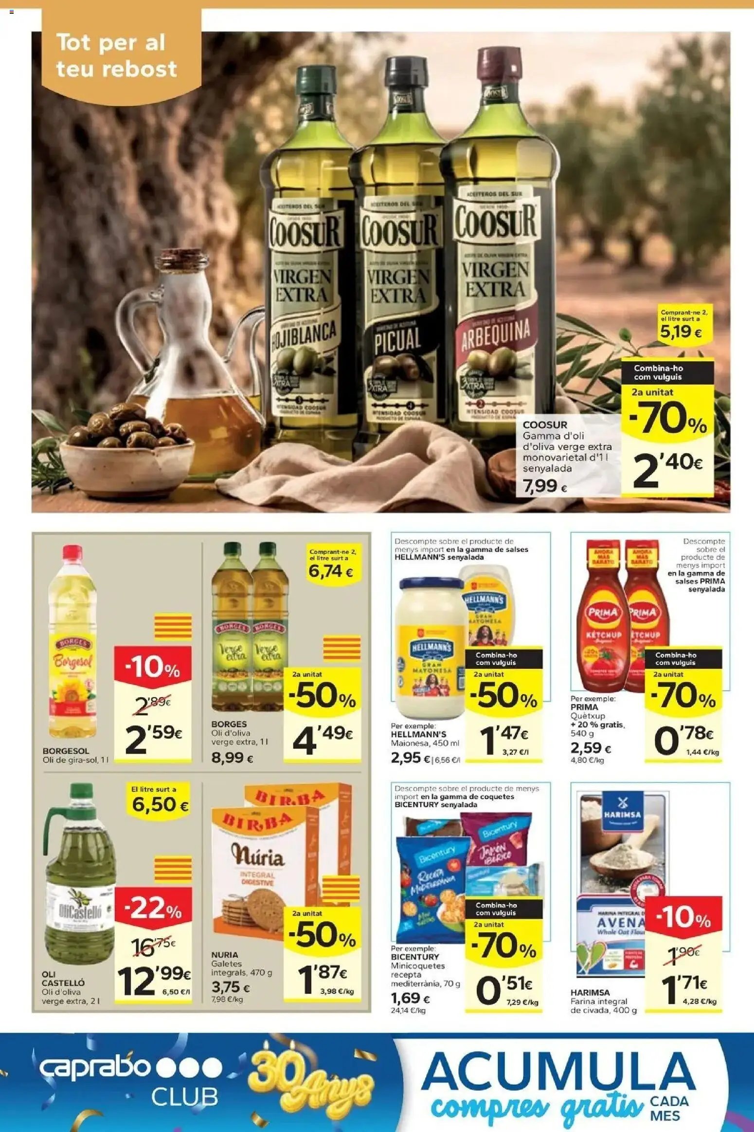 Caprabo oferta desde 17/09/2026 2a unitat -70%