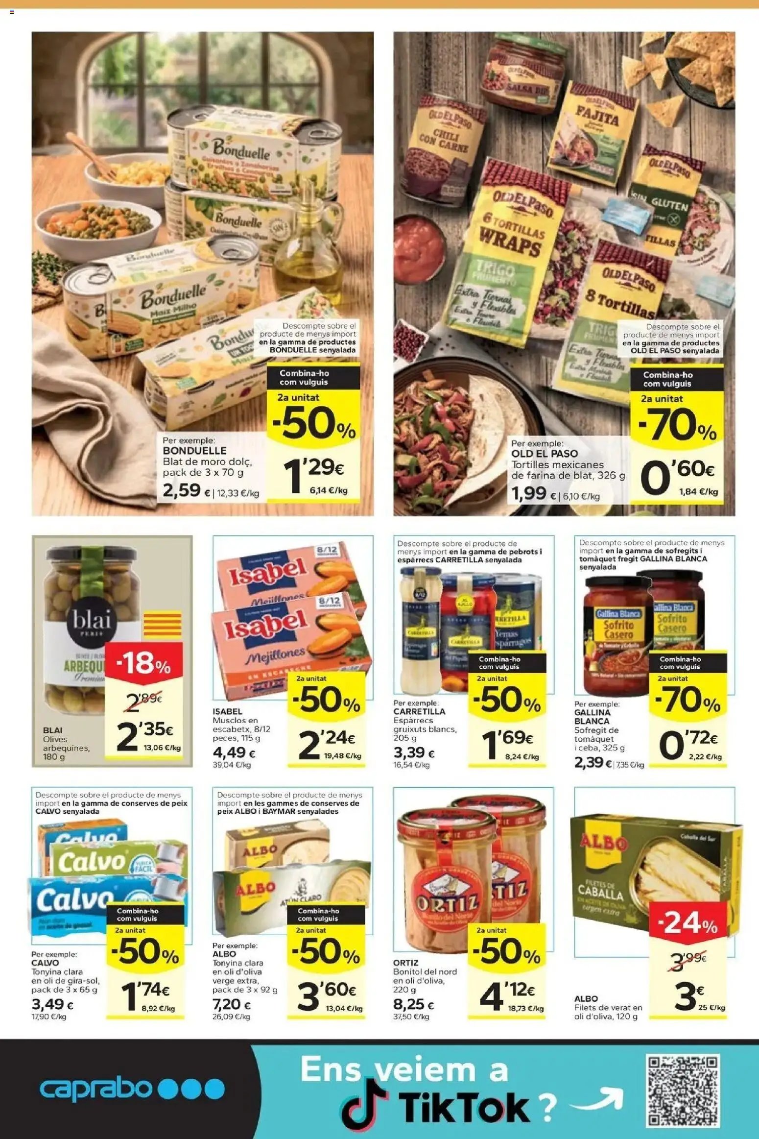 Caprabo oferta desde 17/09/2026 2a unitat -70%