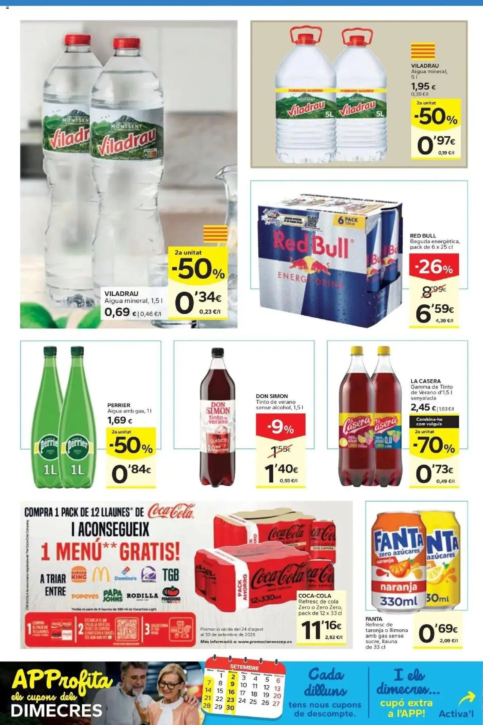 Caprabo oferta desde 17/09/2026 2a unitat -70%