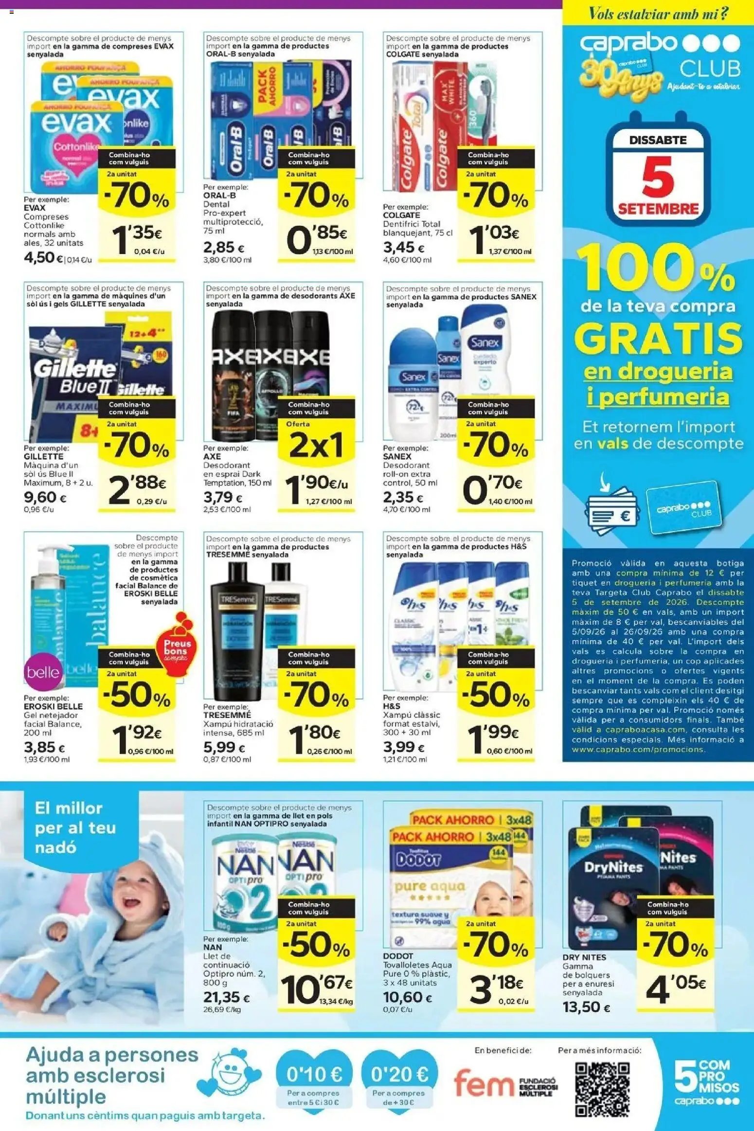 Caprabo oferta desde 17/09/2026 2a unitat -70%