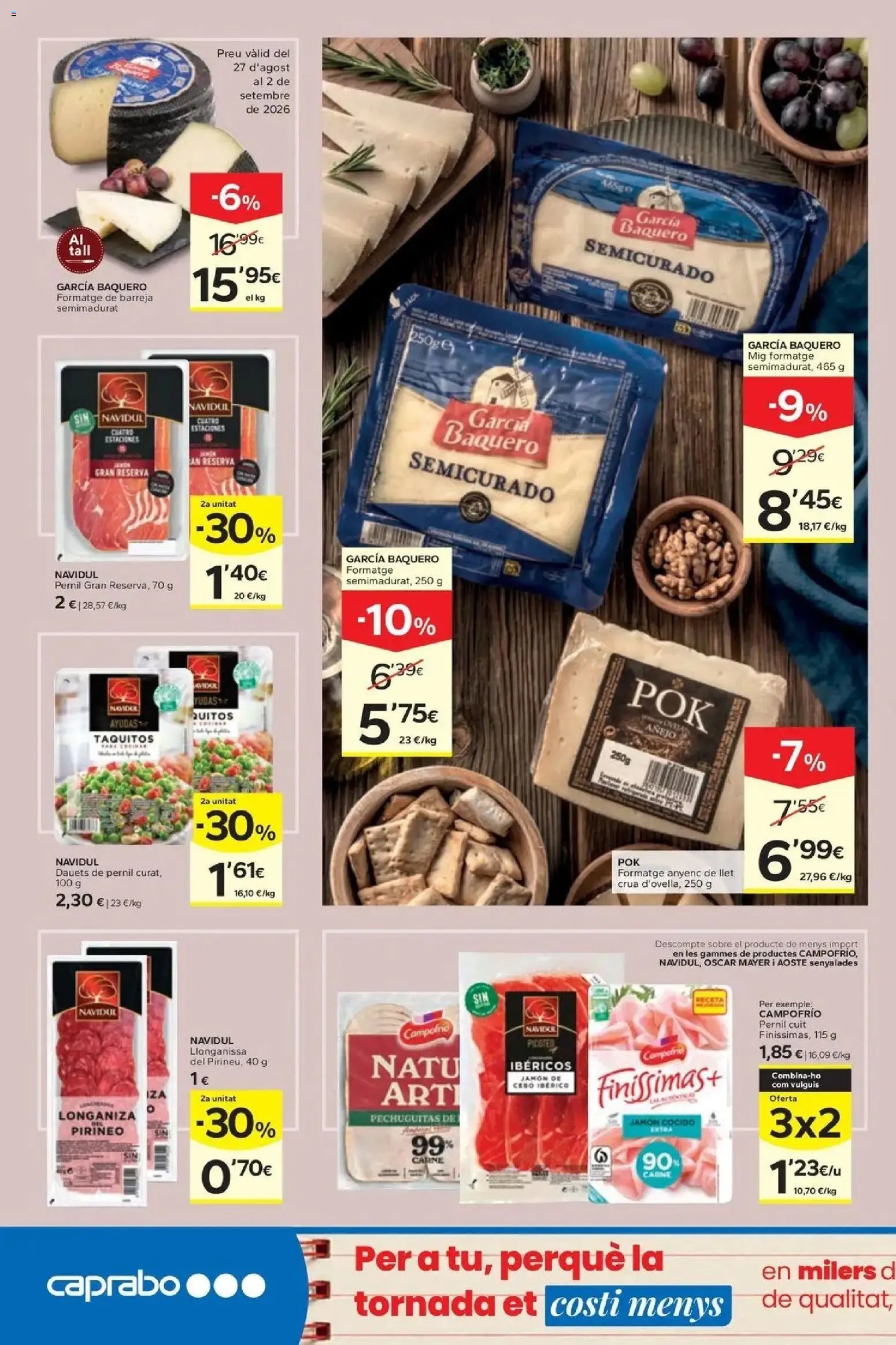 Caprabo oferta desde 17/09/2026 2a unitat -70%