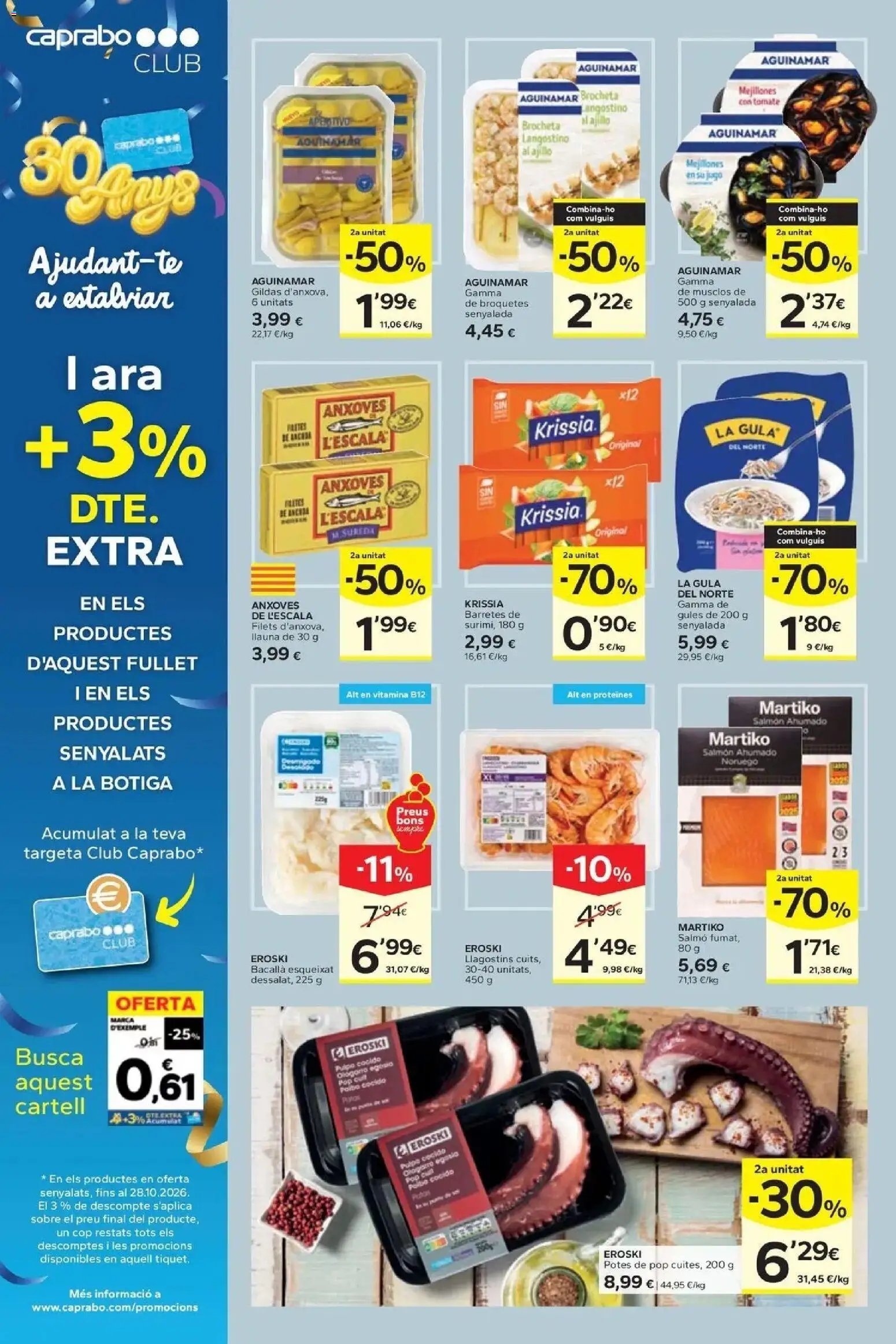 Caprabo oferta desde 17/09/2026 2a unitat -70%