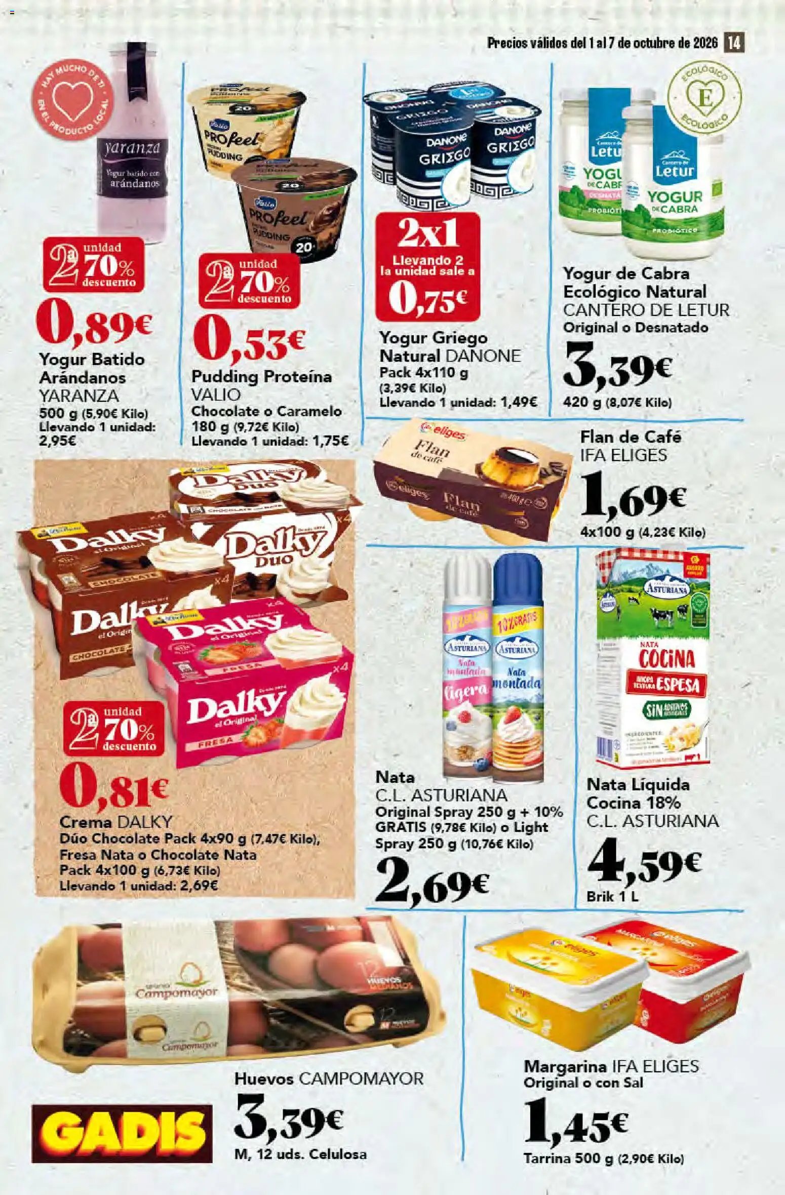 Gadis oferta desde 01/10/2026 Gadis Folleto