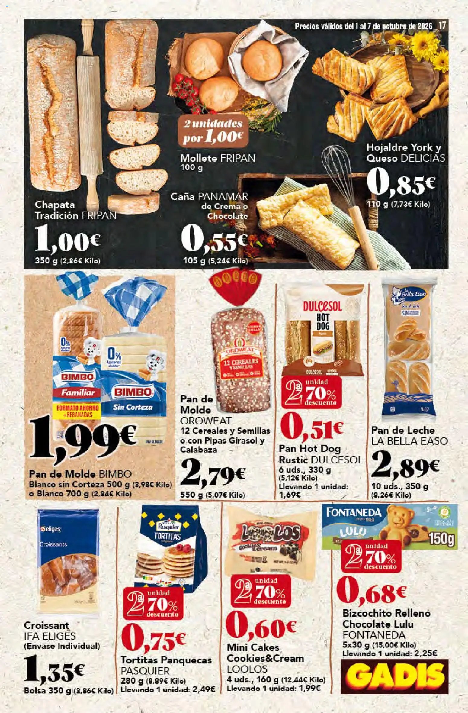 Gadis oferta desde 01/10/2026 Gadis Folleto