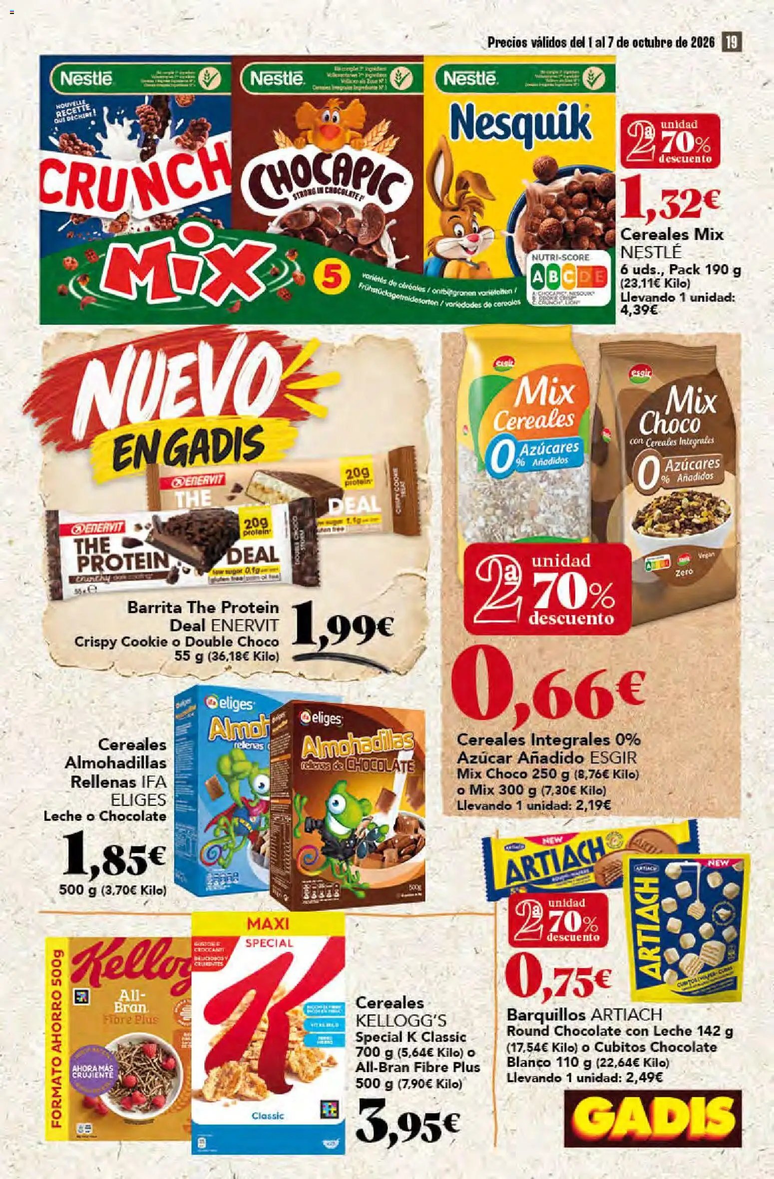 Gadis oferta desde 01/10/2026 Gadis Folleto