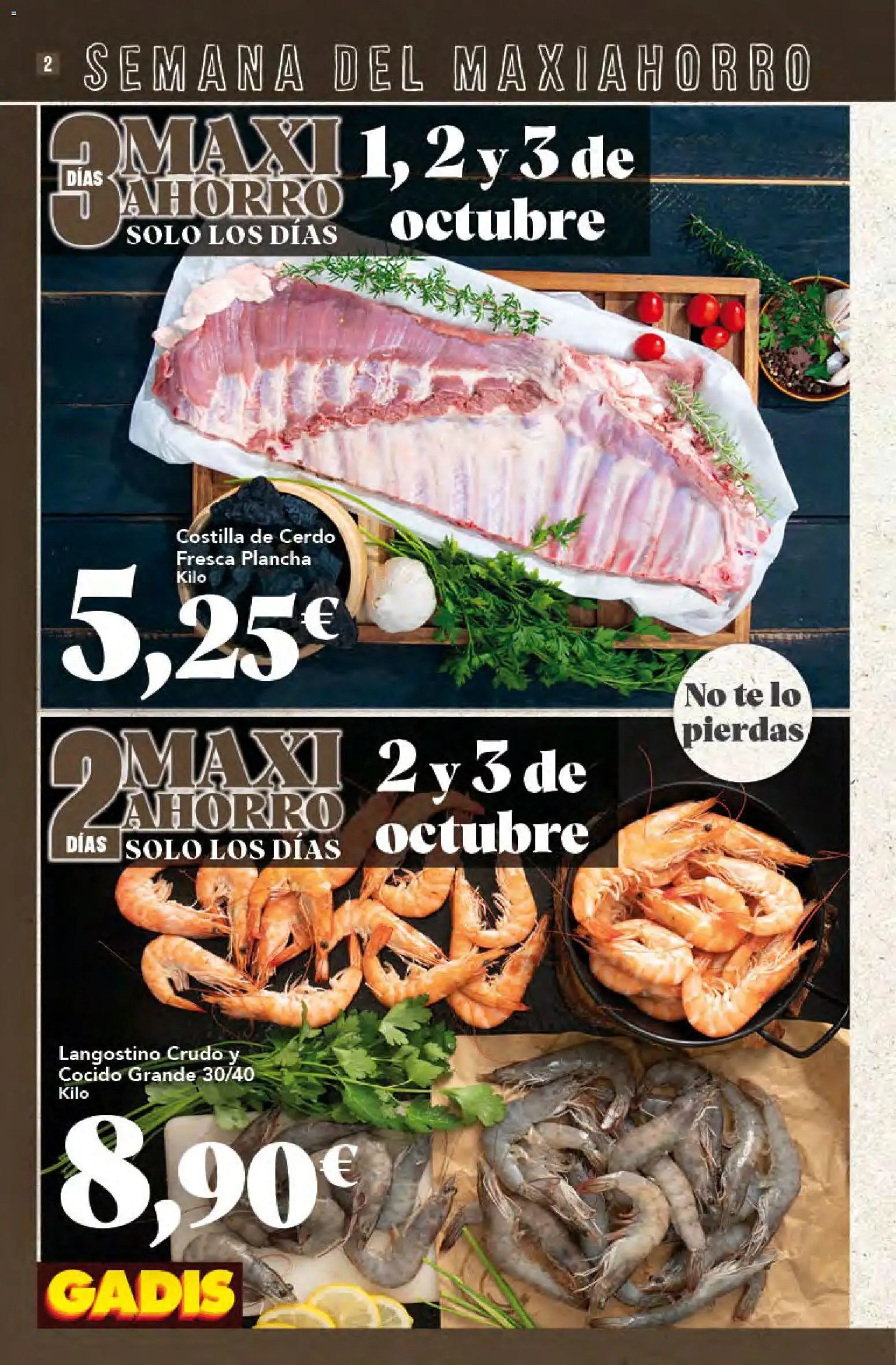 Gadis oferta desde 01/10/2026 Gadis Folleto