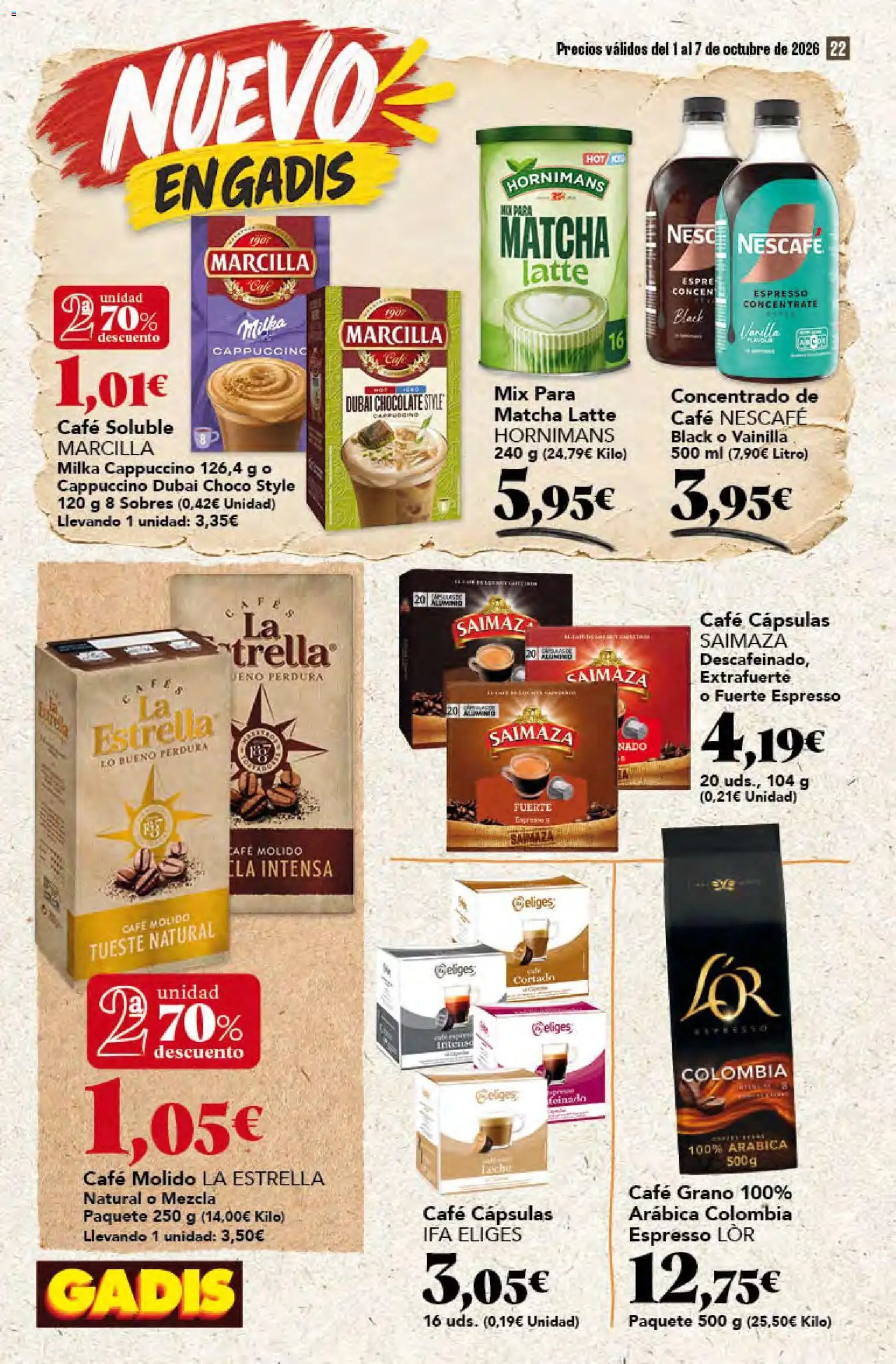 Gadis oferta desde 01/10/2026 Gadis Folleto