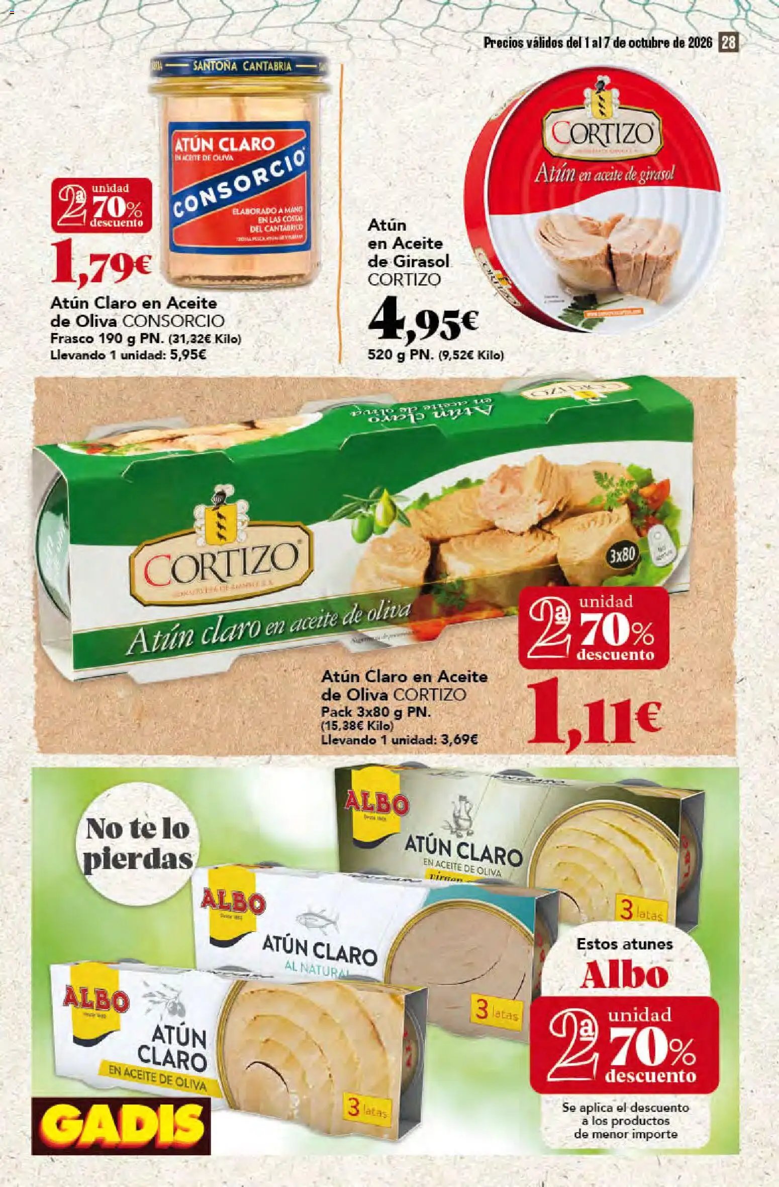 Gadis oferta desde 01/10/2026 Gadis Folleto