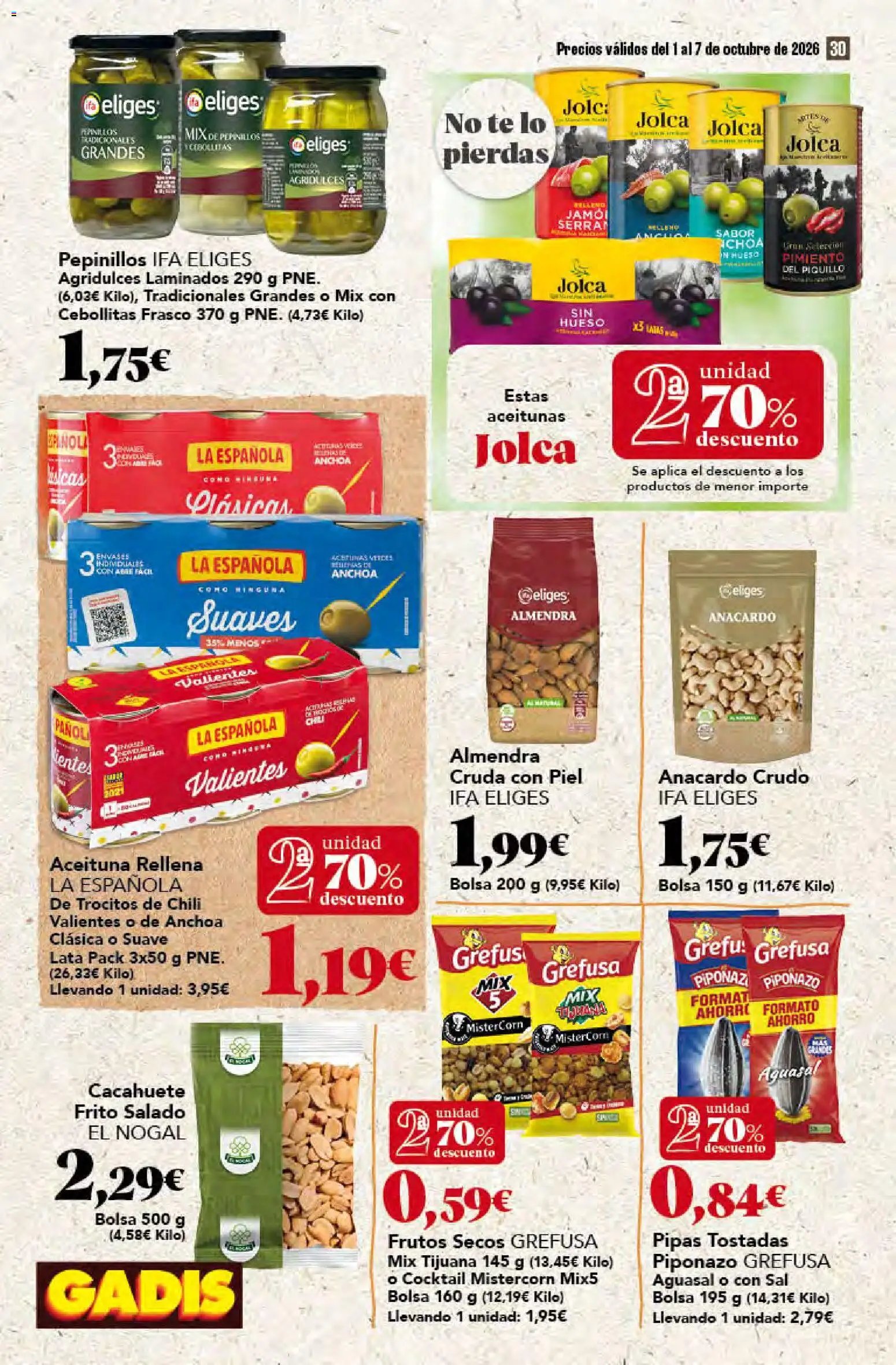 Gadis oferta desde 01/10/2026 Gadis Folleto