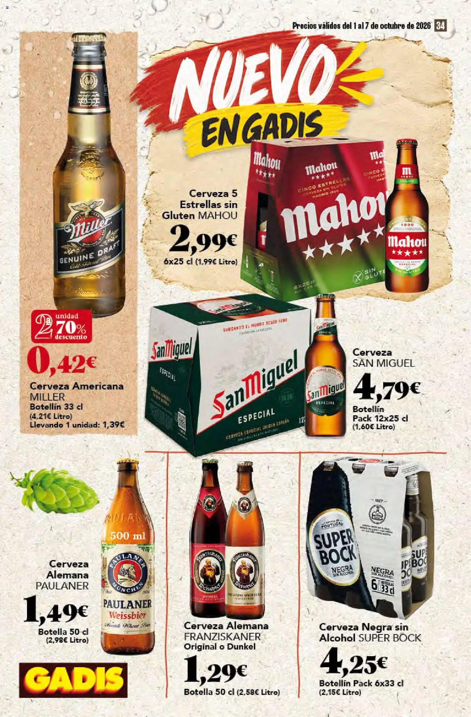 Gadis oferta desde 01/10/2026 Gadis Folleto