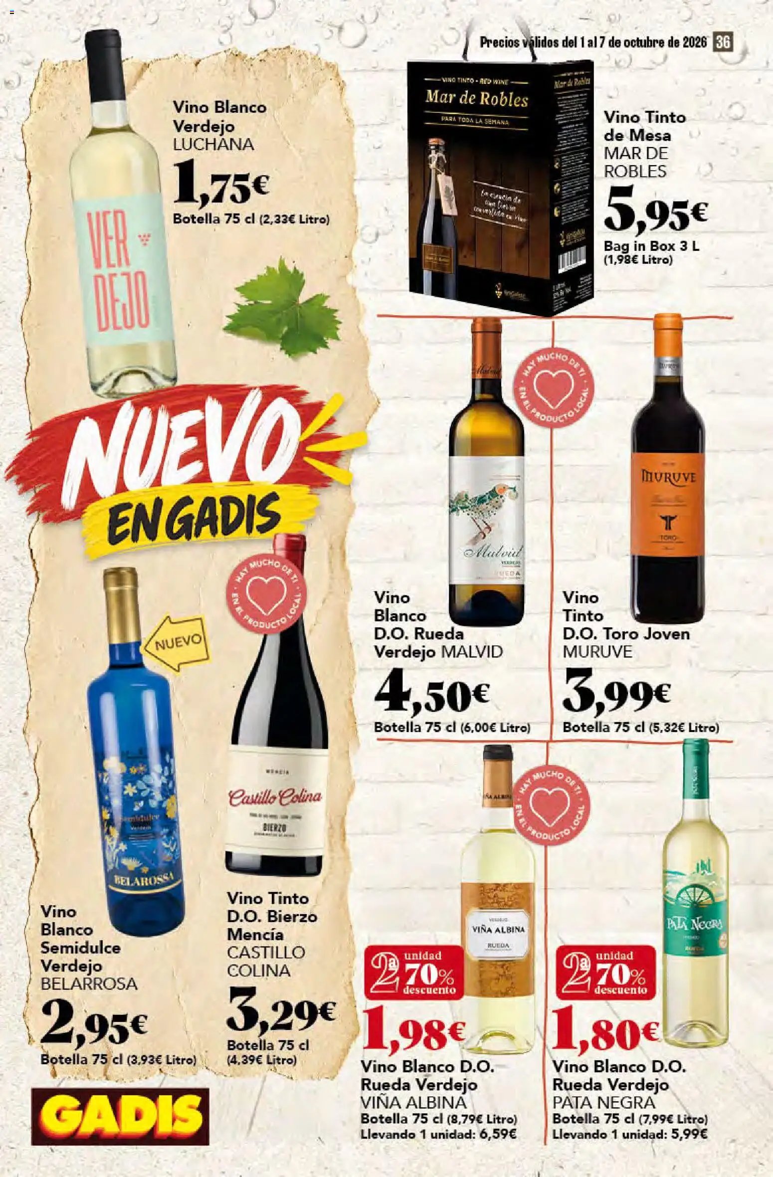 Gadis oferta desde 01/10/2026 Gadis Folleto