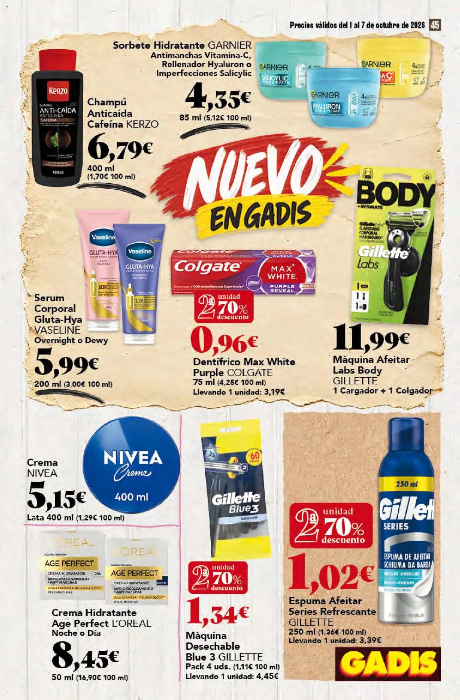 Gadis oferta desde 01/10/2026 Gadis Folleto
