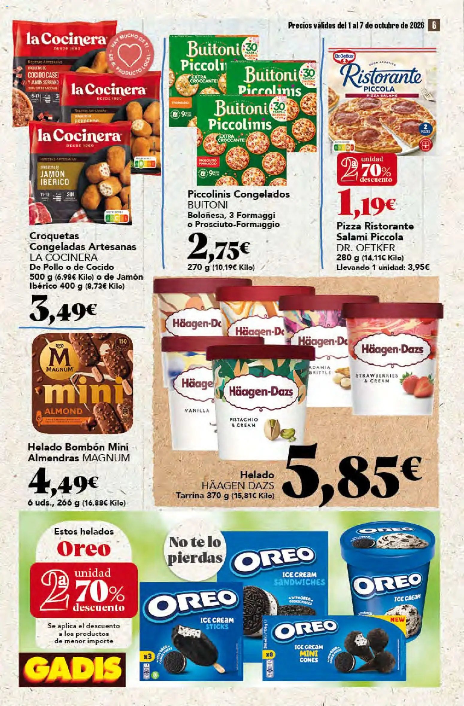 Gadis oferta desde 01/10/2026 Gadis Folleto