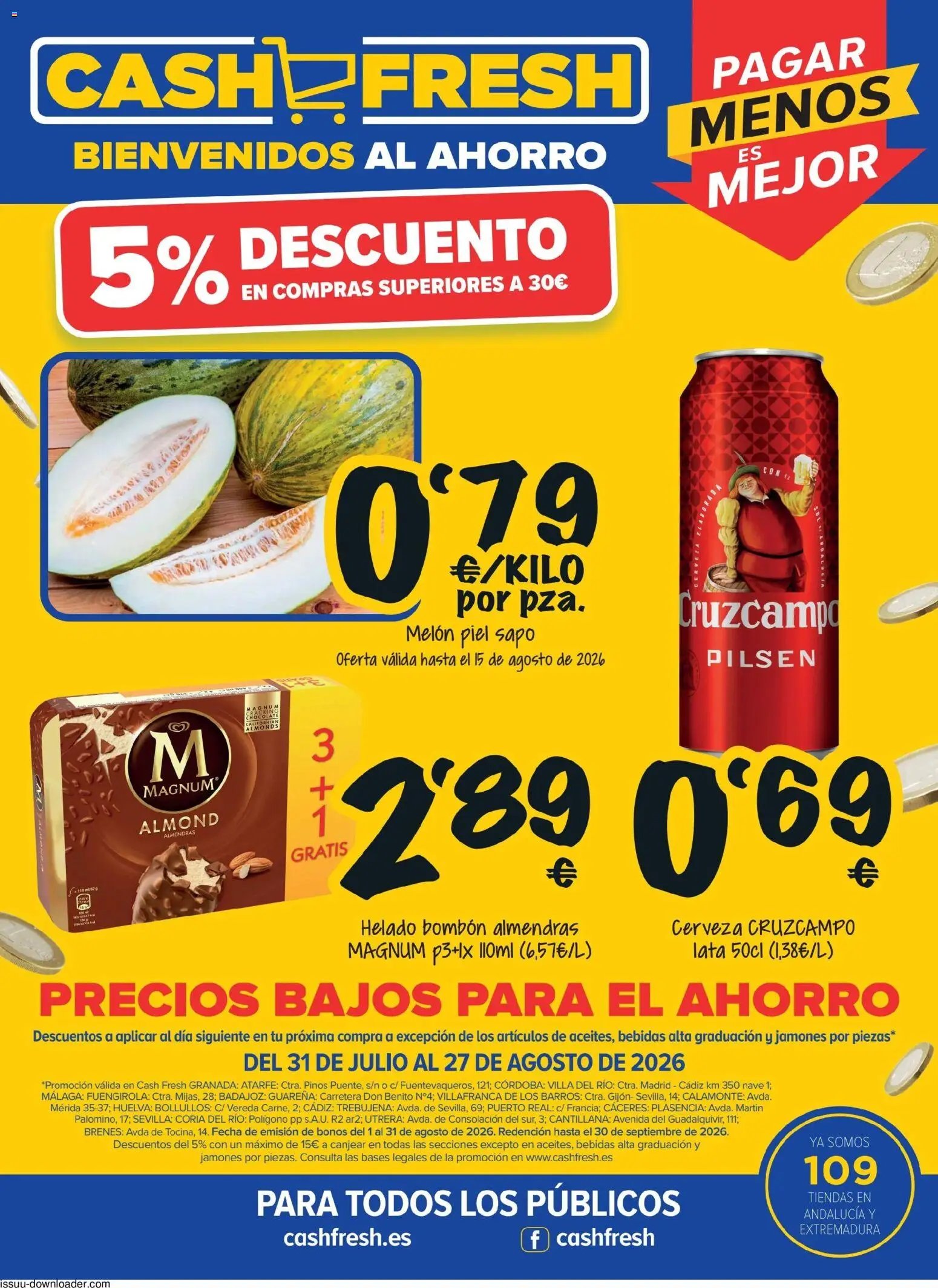 Cash Fresh oferta desde 31/07/2026 Cash Fresh Folleto Bono 5