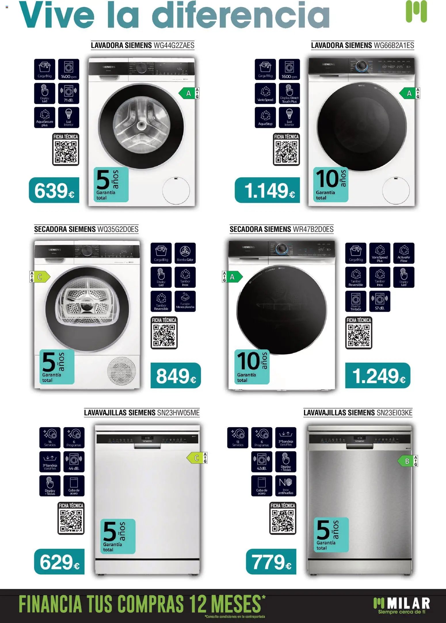 Milar oferta desde 01/07/2026 Milar Folleto Siemens