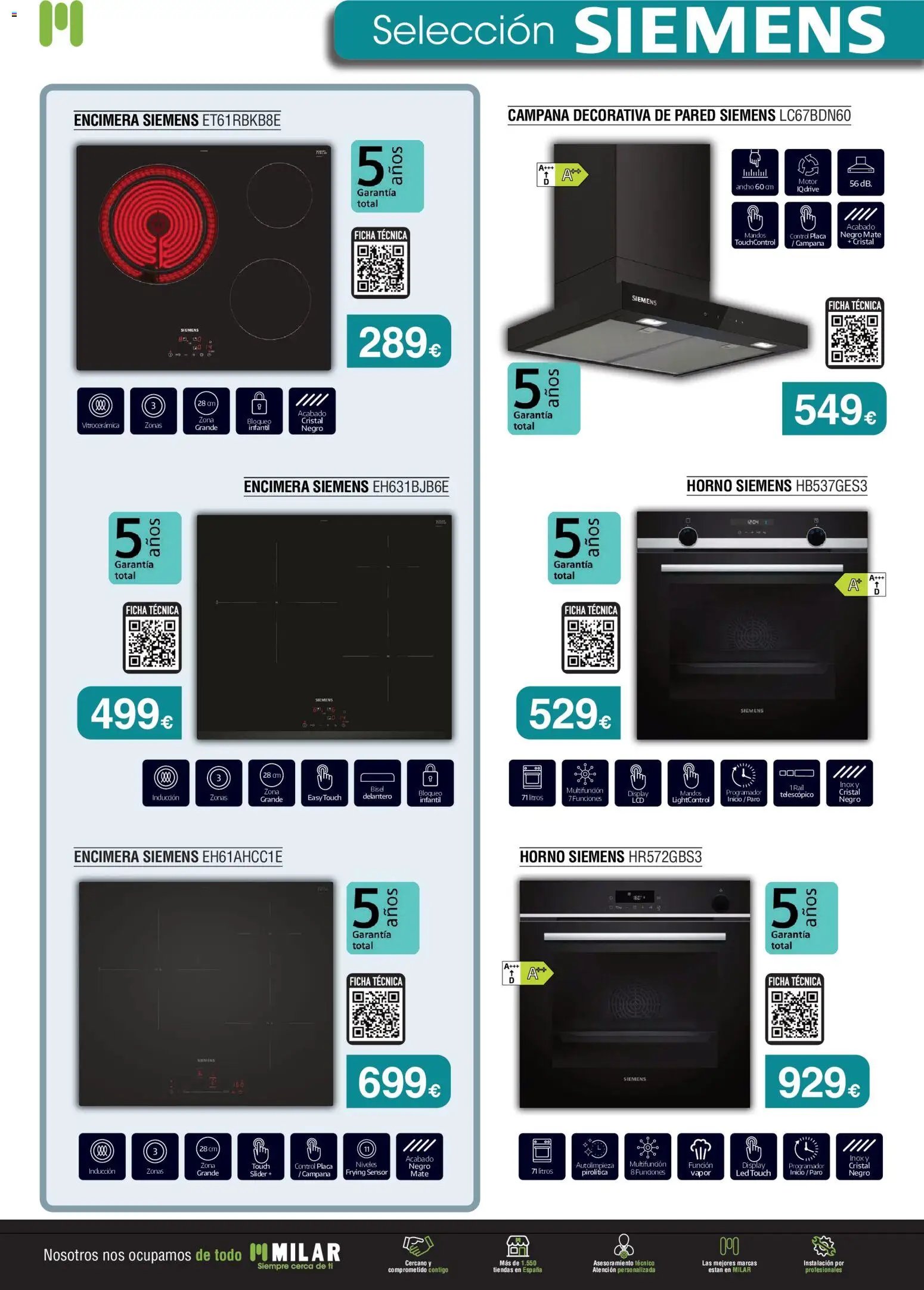 Milar oferta desde 01/07/2026 Milar Folleto Siemens