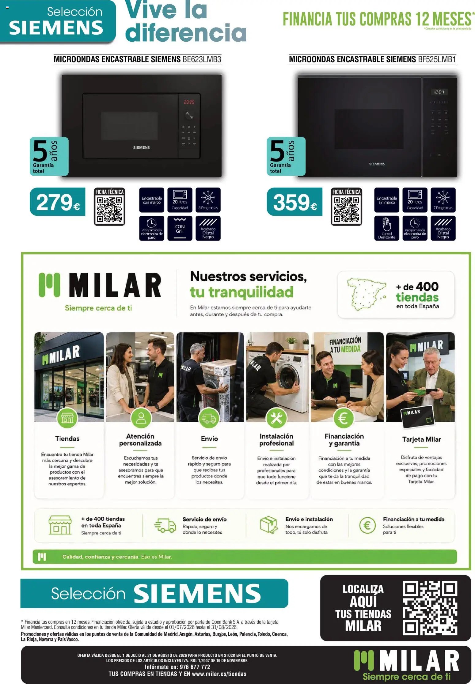 Milar oferta desde 01/07/2026 Milar Folleto Siemens