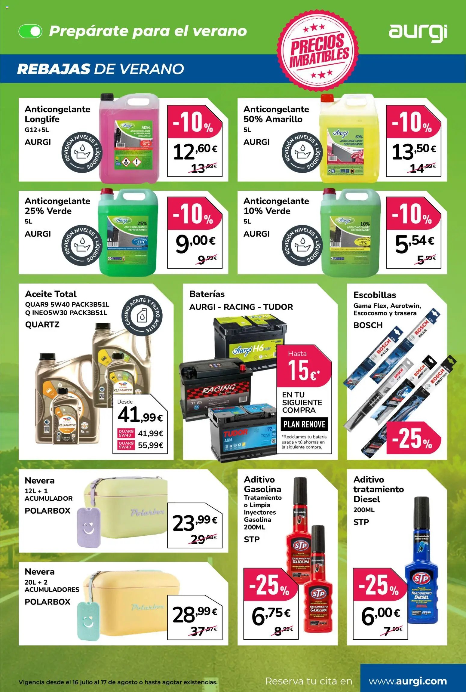 Aurgi oferta desde 16/07/2026 Aurgi Folleto