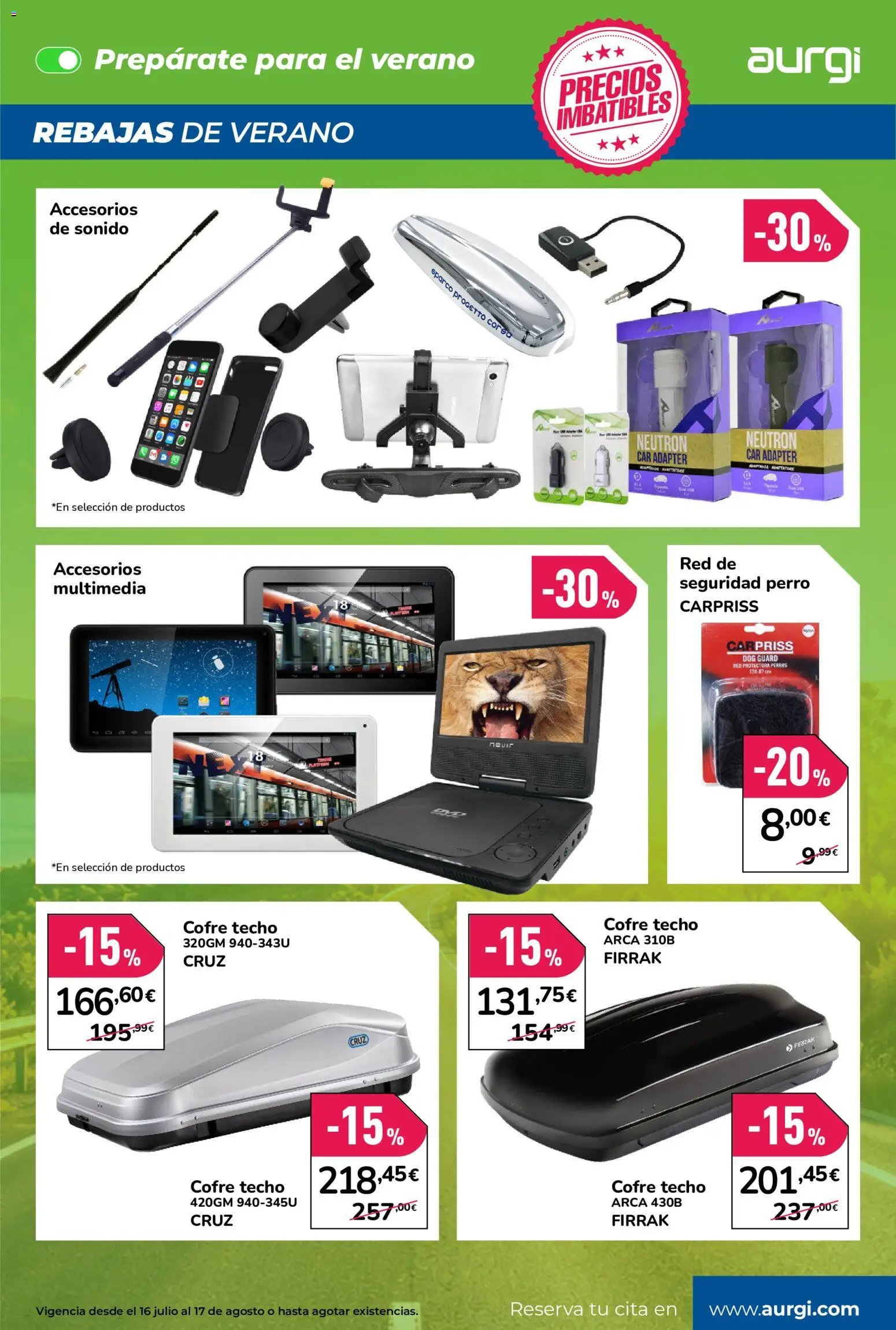 Aurgi oferta desde 16/07/2026 Aurgi Folleto