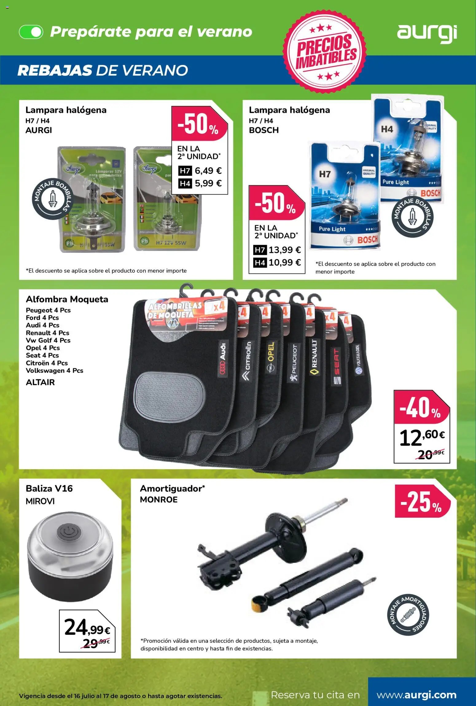 Aurgi oferta desde 16/07/2026 Aurgi Folleto