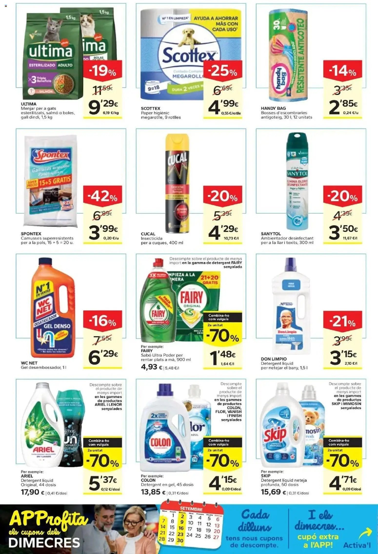 Caprabo oferta desde 17/09/2026 Estalvia des de la primera unitat