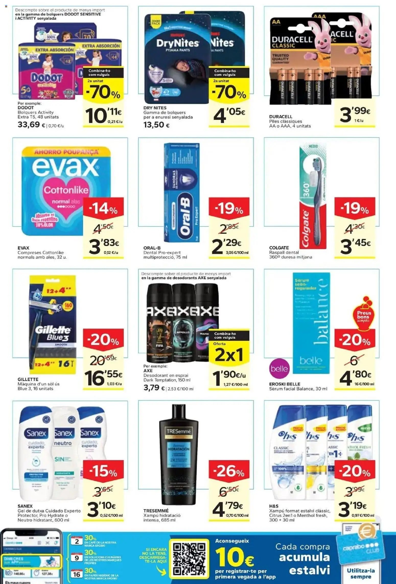 Caprabo oferta desde 17/09/2026 Estalvia des de la primera unitat