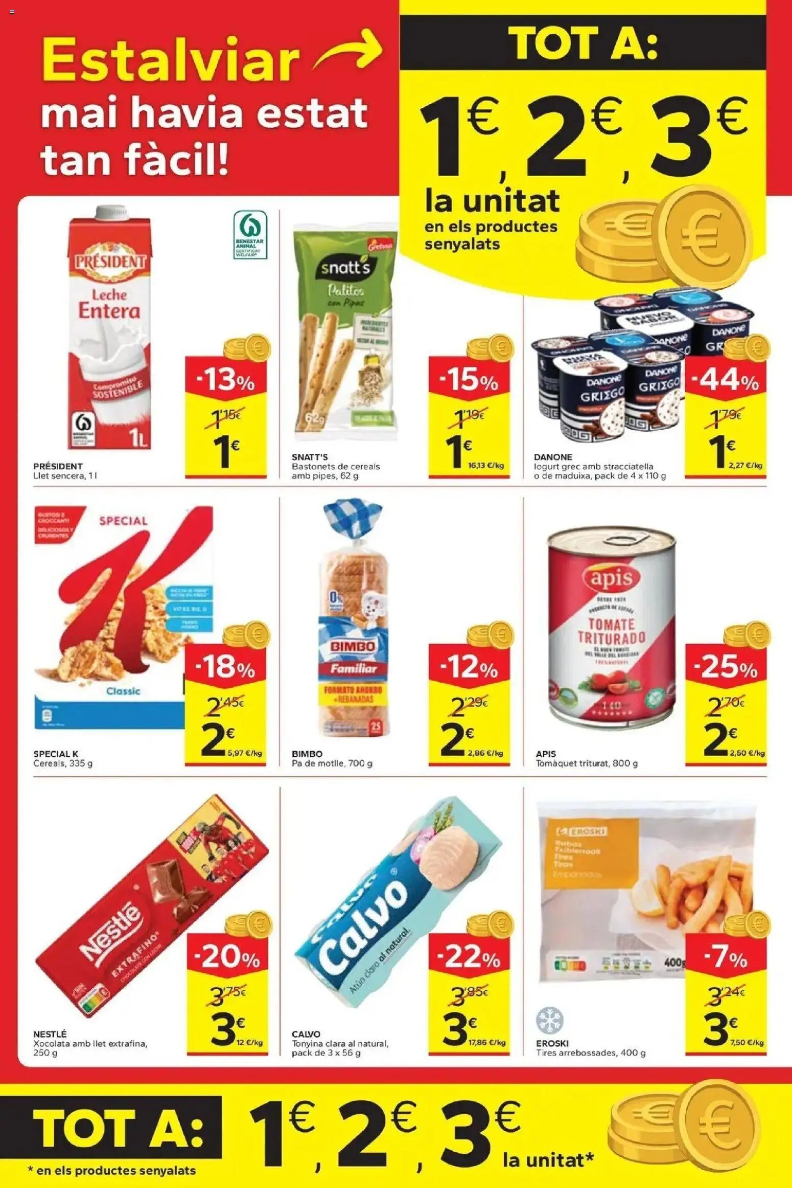 Caprabo oferta desde 17/09/2026 Estalvia des de la primera unitat