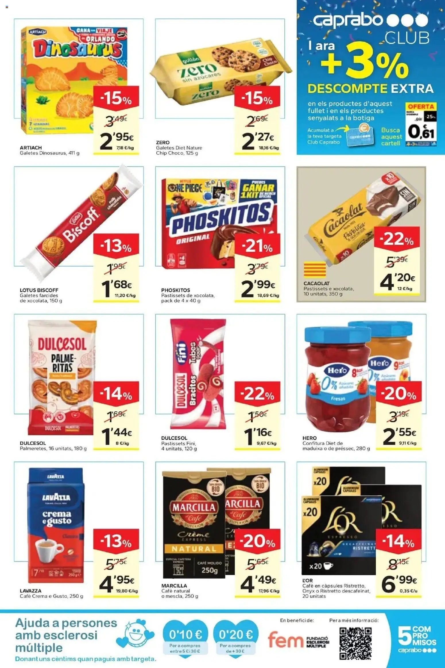 Caprabo oferta desde 17/09/2026 Estalvia des de la primera unitat