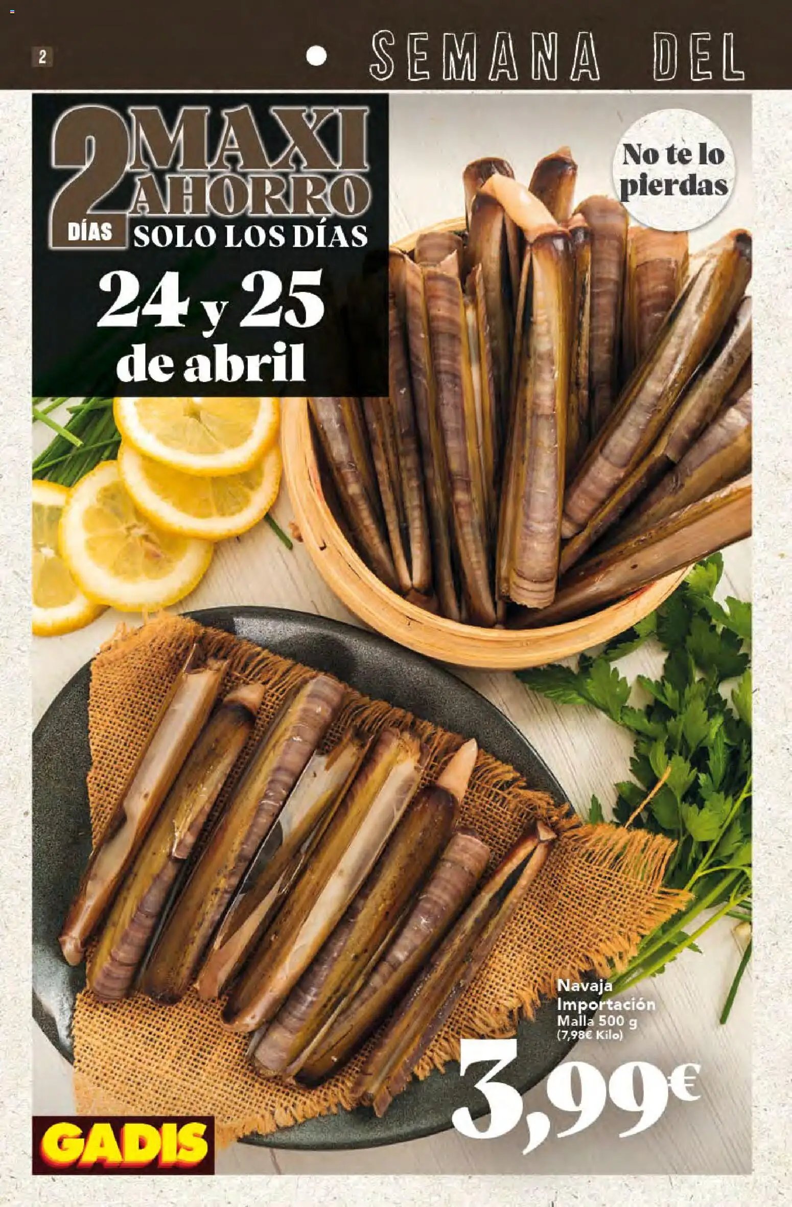 Gadis oferta desde 22/04/2026 Gadis Folleto