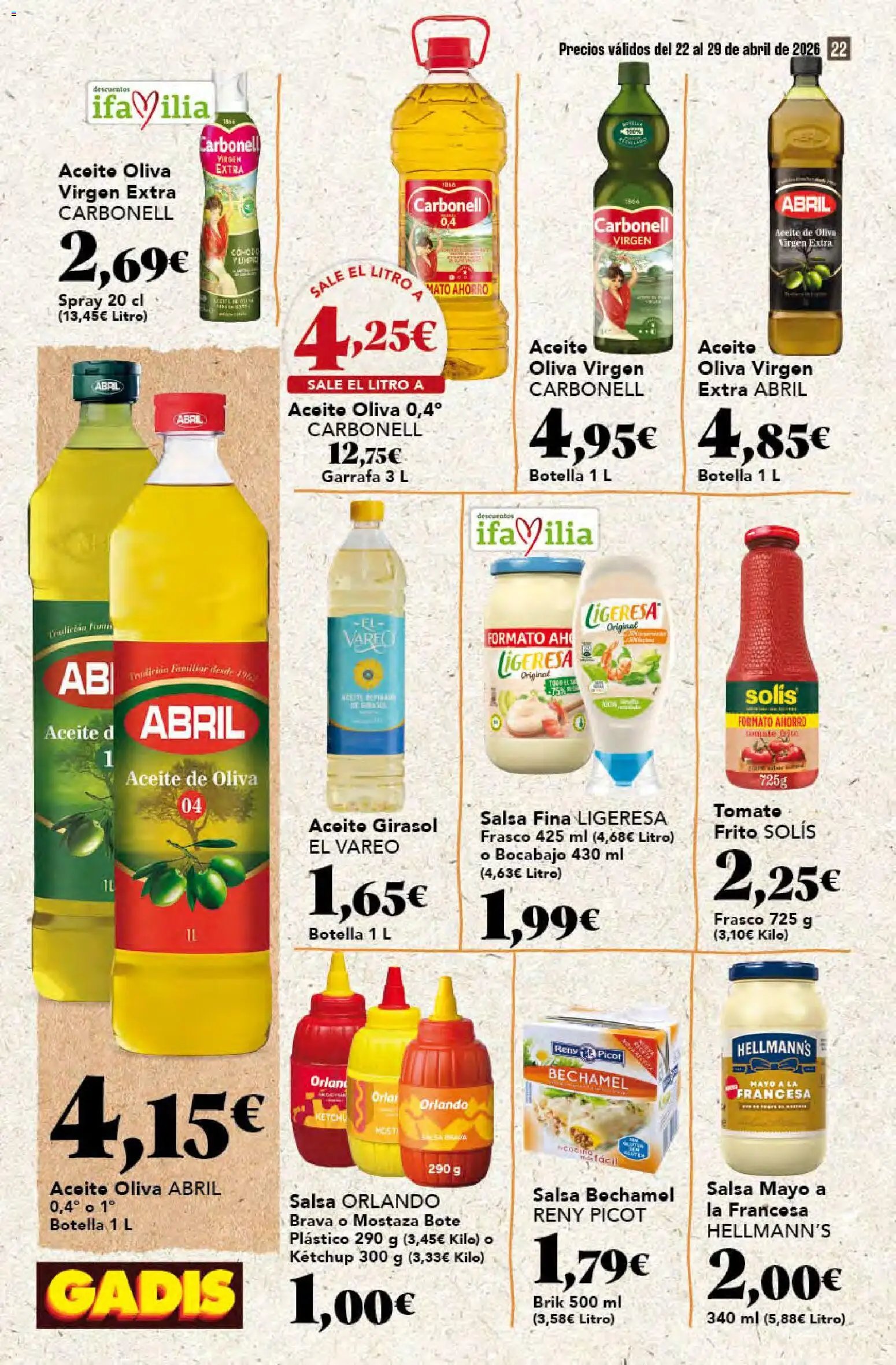 Gadis oferta desde 22/04/2026 Gadis Folleto