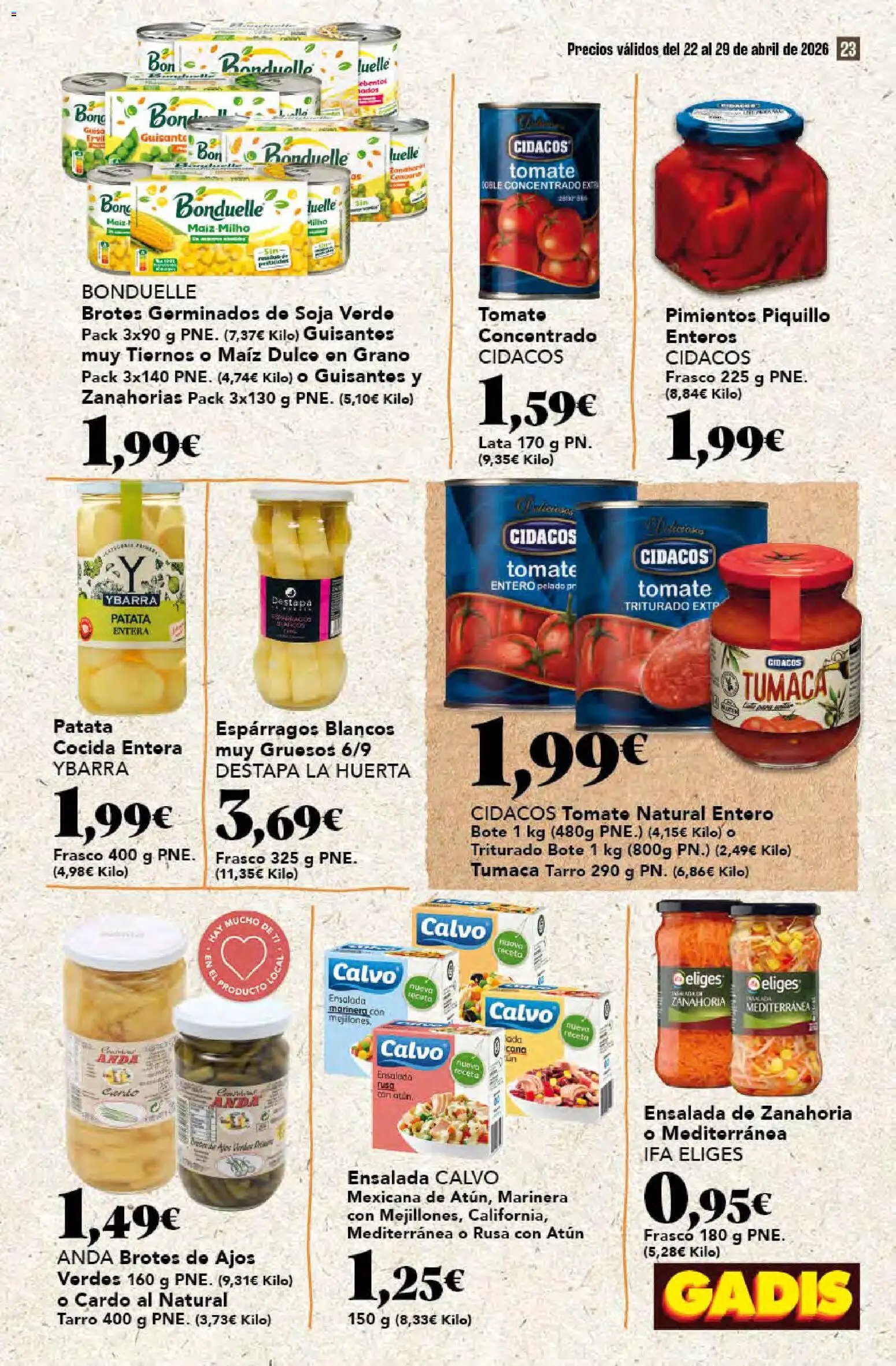 Gadis oferta desde 22/04/2026 Gadis Folleto
