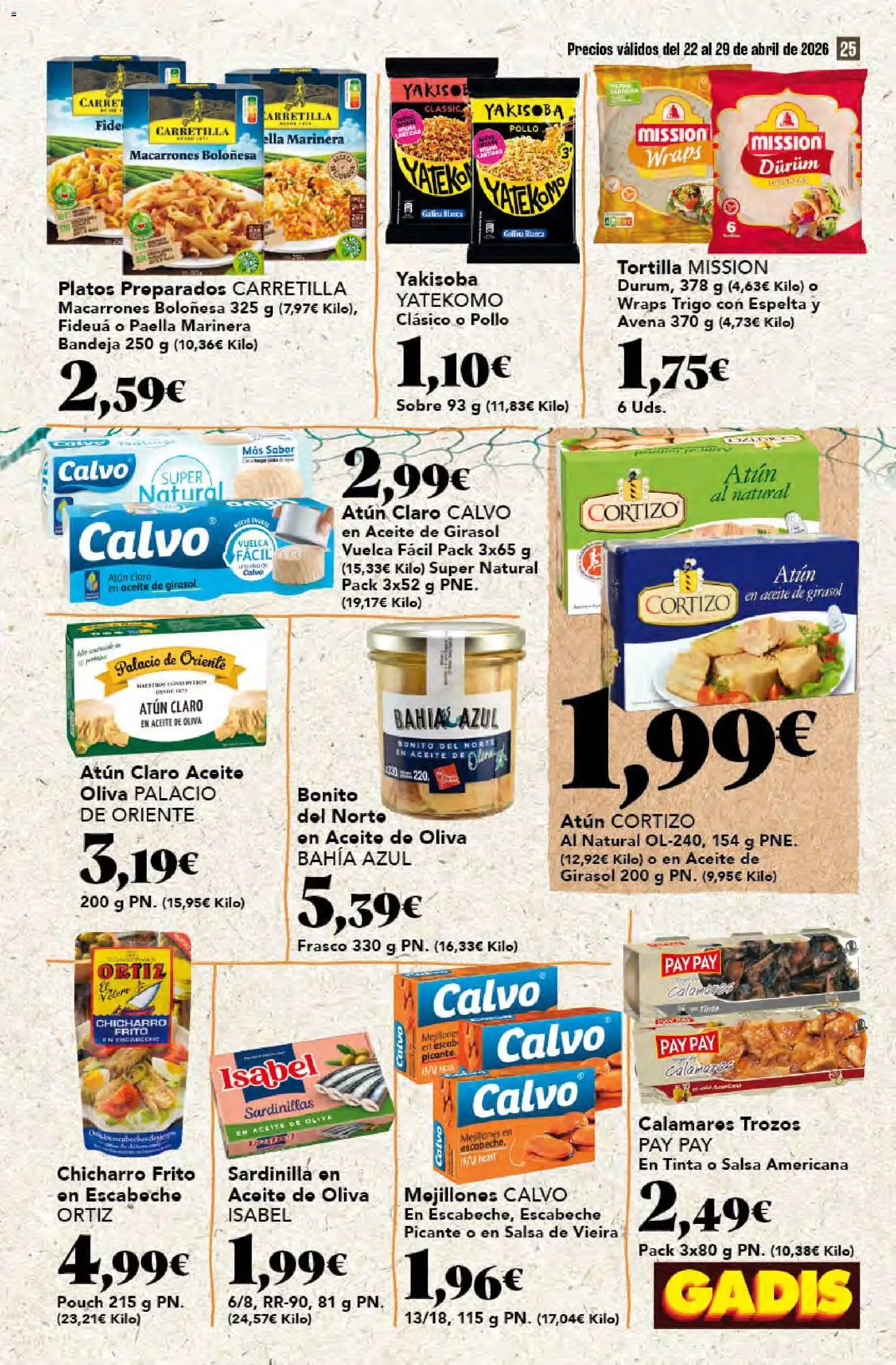 Gadis oferta desde 22/04/2026 Gadis Folleto