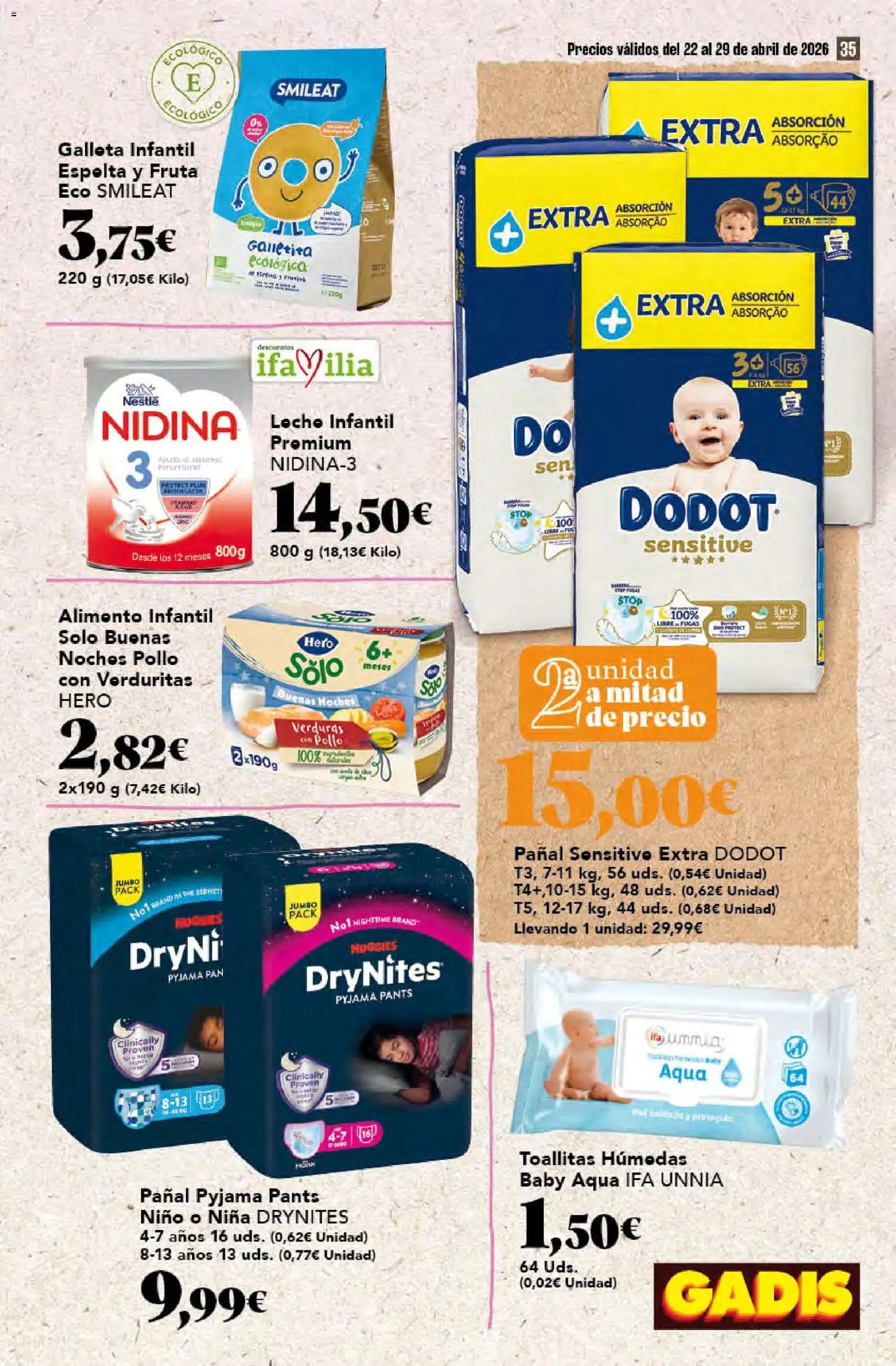 Gadis oferta desde 22/04/2026 Gadis Folleto