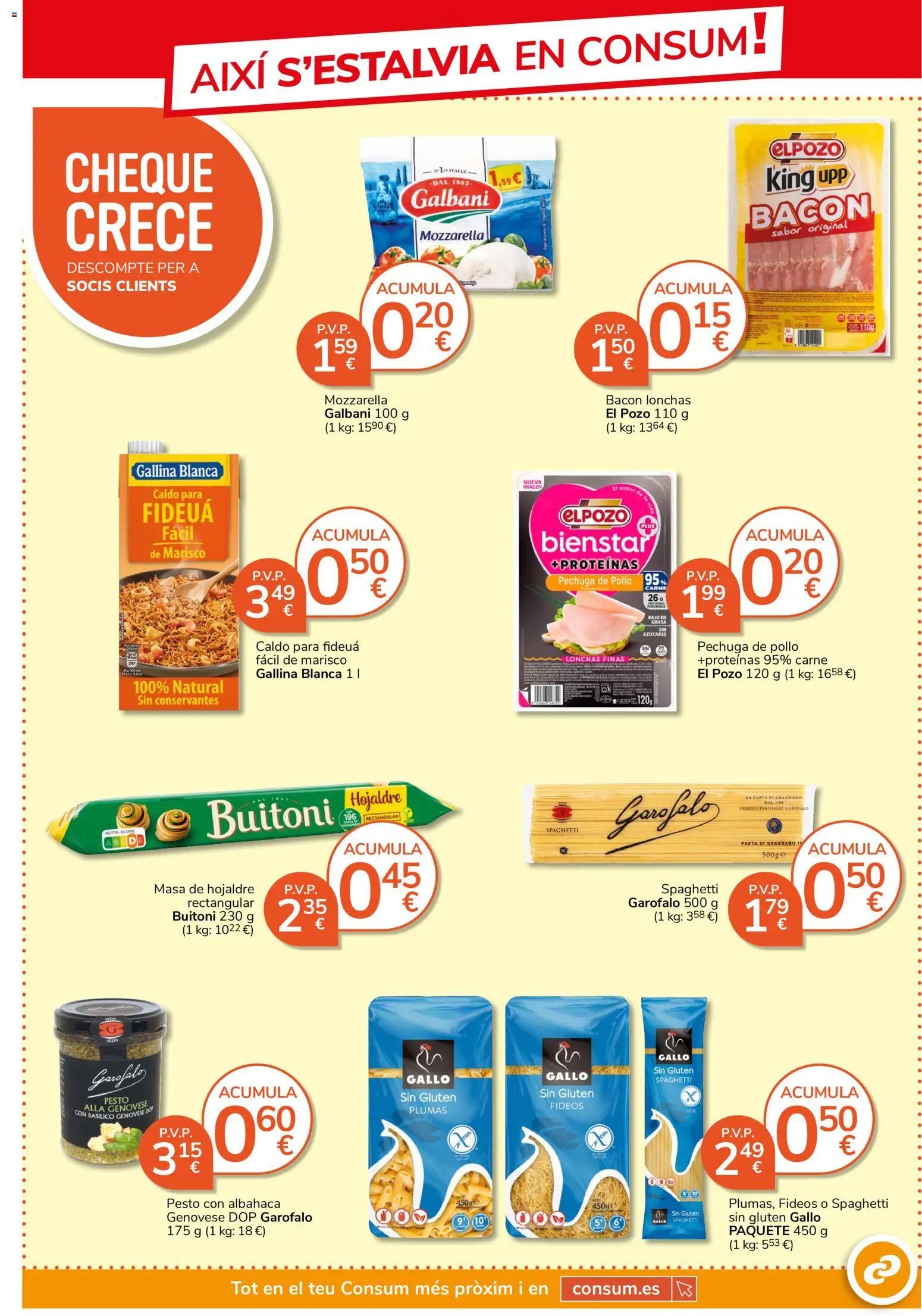 Consum folleto > 22/10 - 18/11/2026 > Ofertas