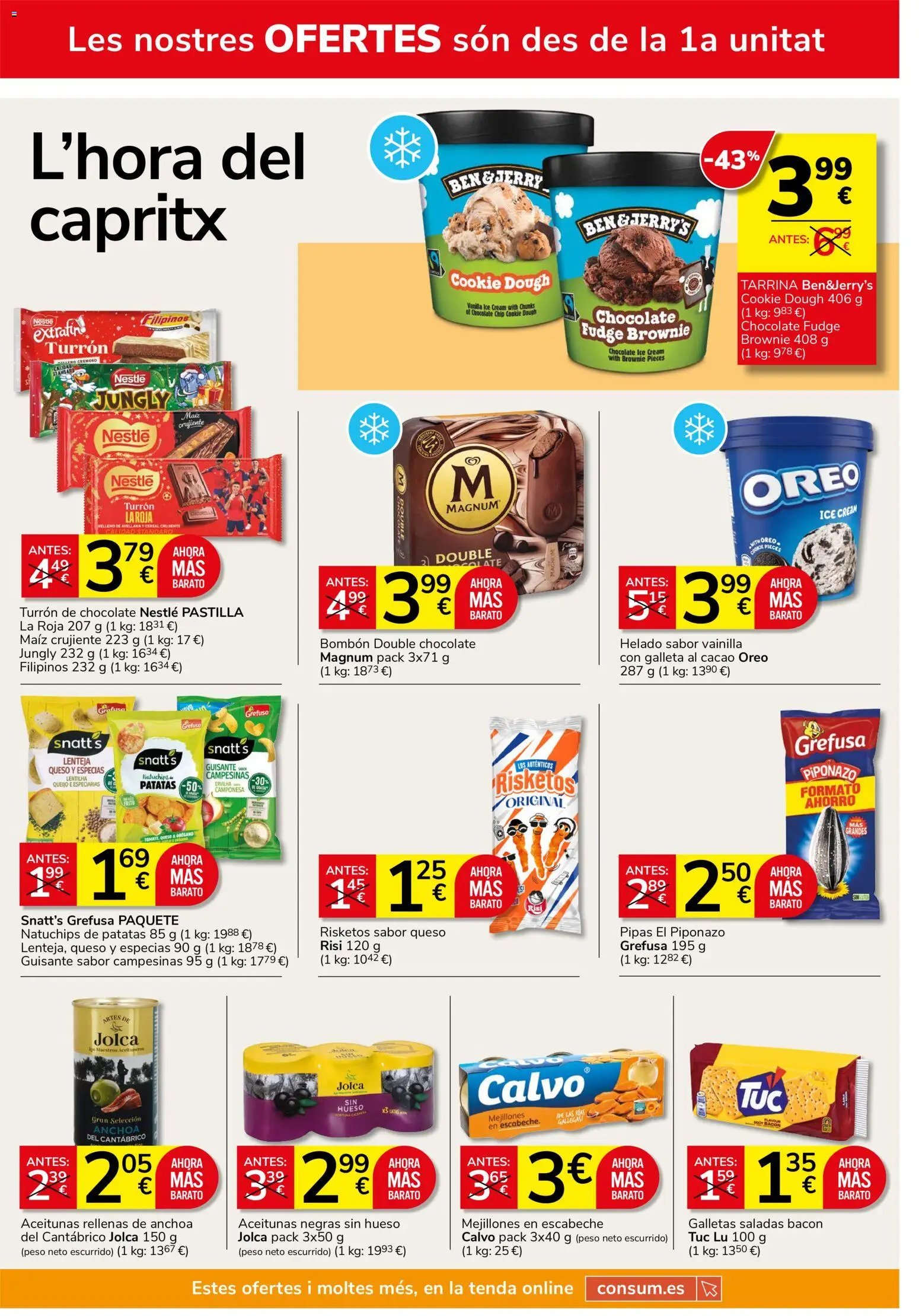 Consum folleto > 22/10 - 18/11/2026 > Ofertas